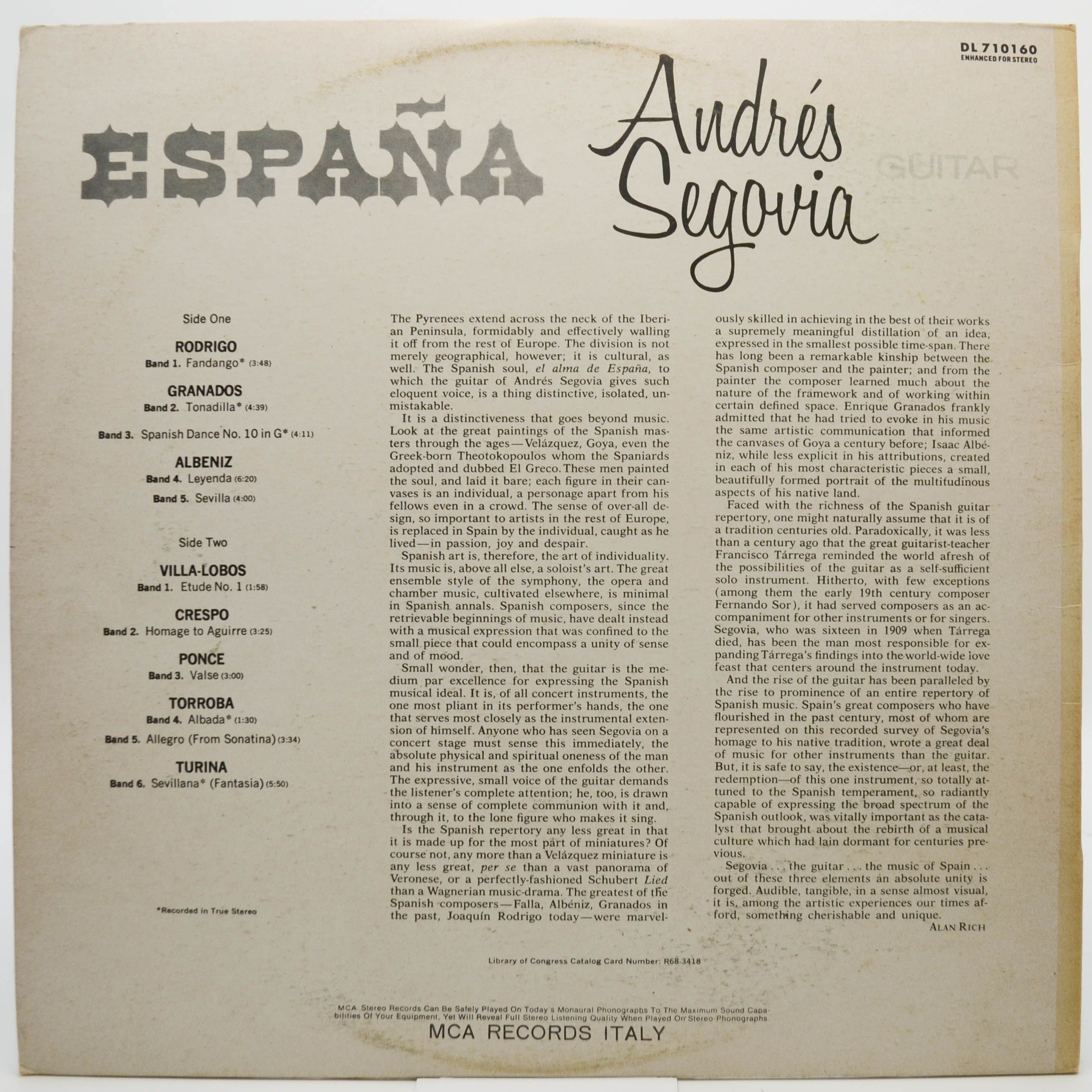 Segovia — España, 1970