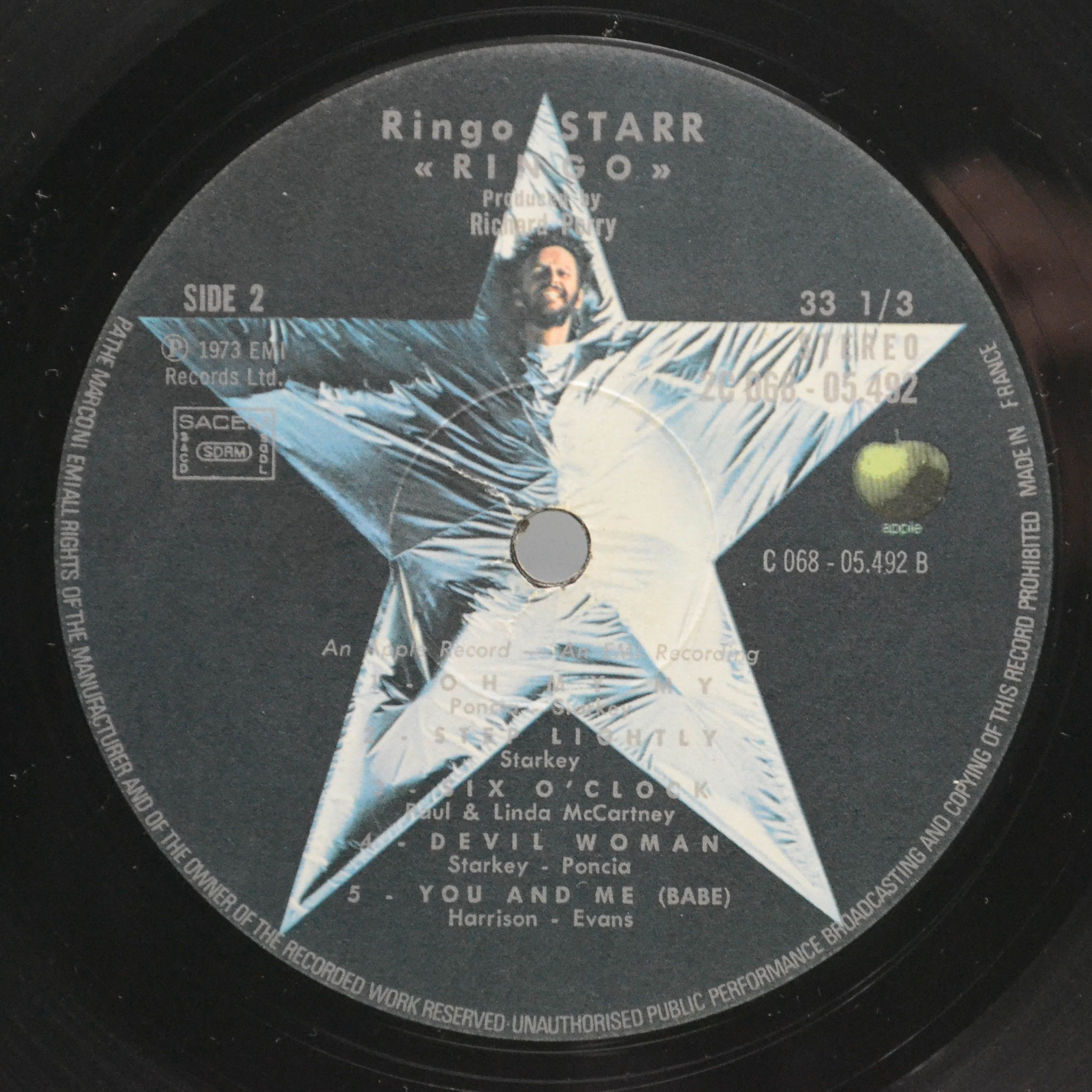 Ringo Starr — Ringo (booklet), 1973