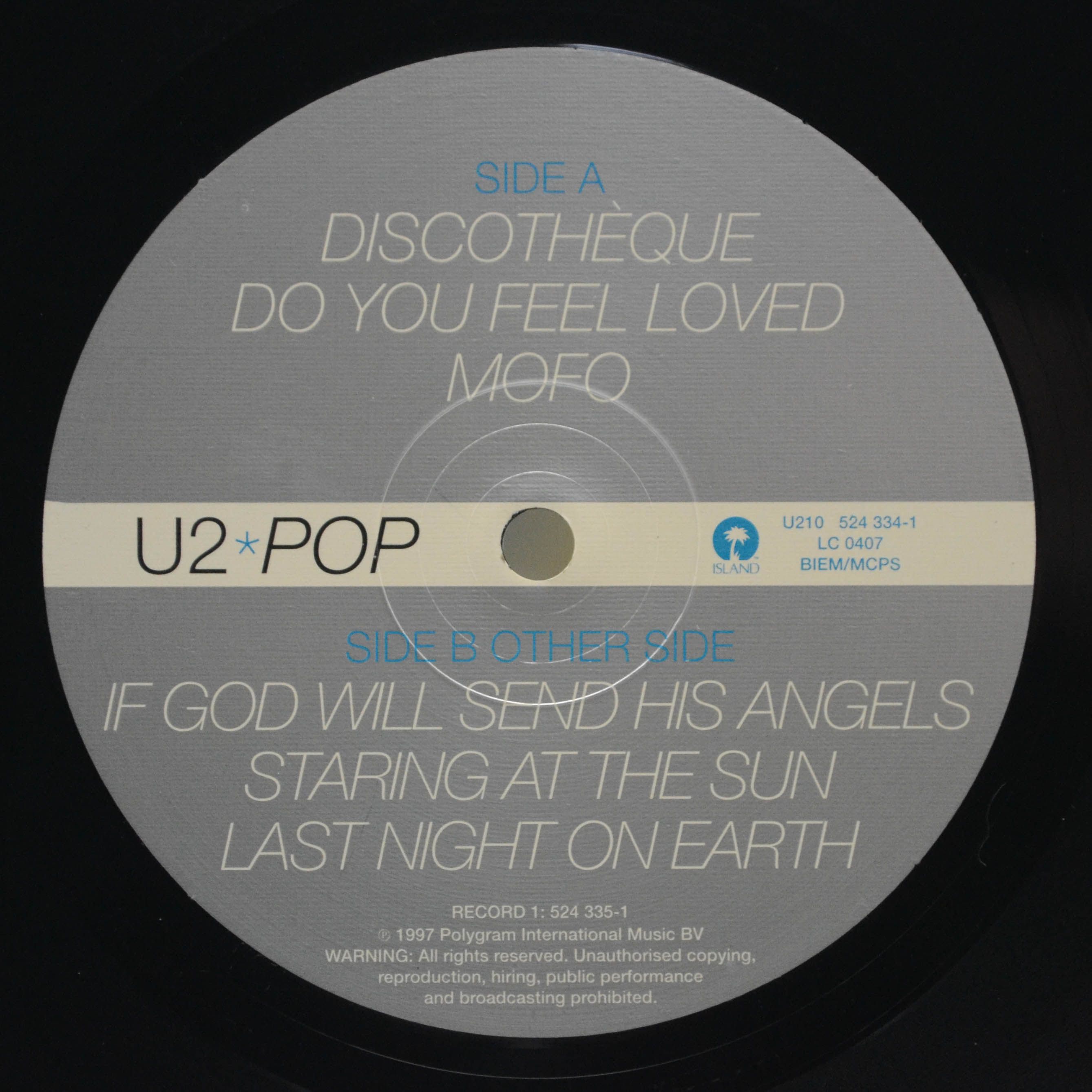 U2 — Pop (2LP), 1997