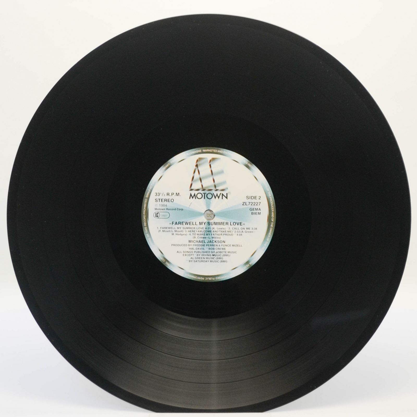 Виниловая пластинка Michael Jackson — Farewell My Summer Love, 1984
