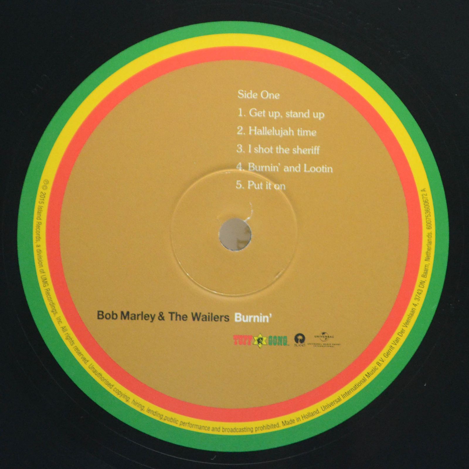 Виниловая пластинка Wailers — Burnin', 1973