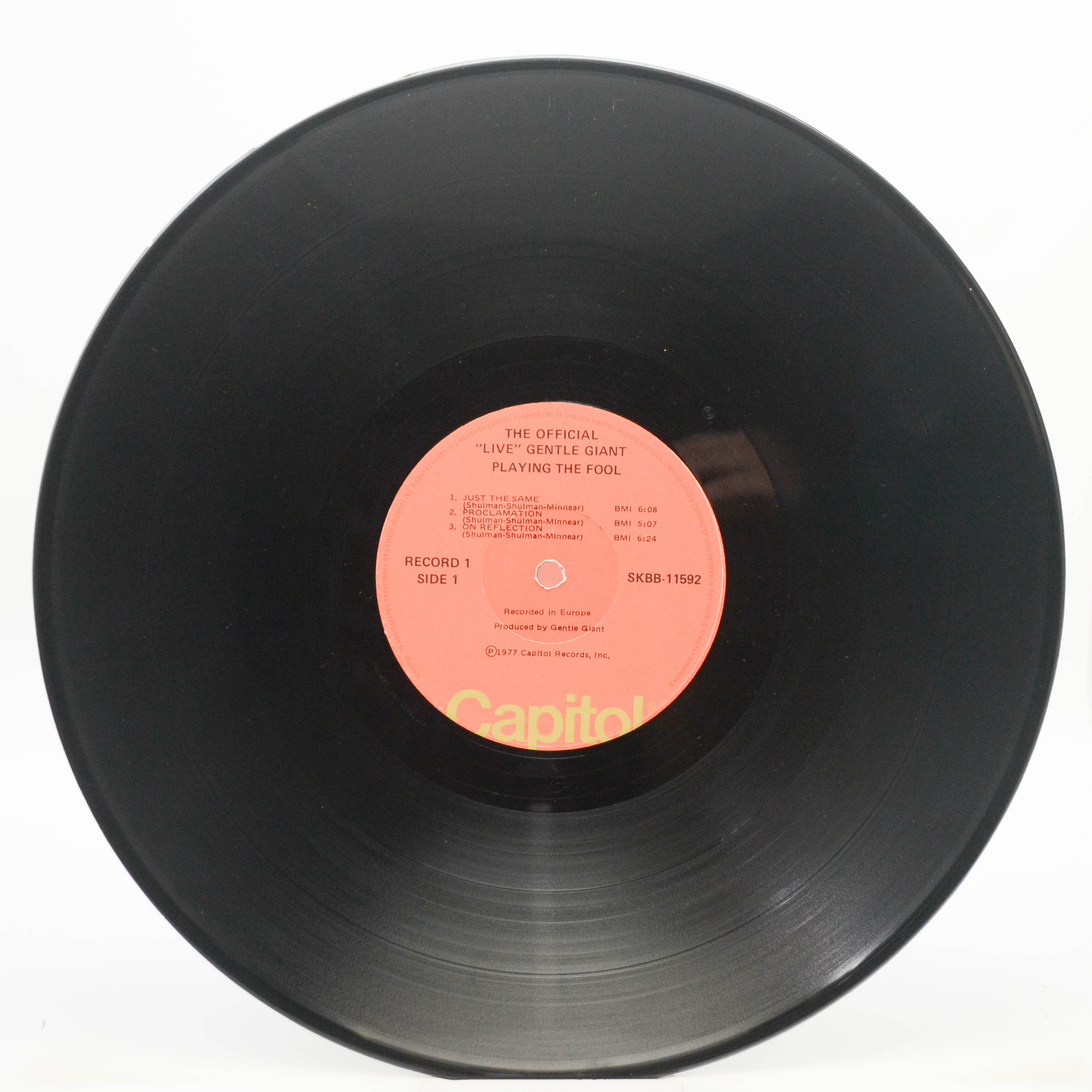 Gentle Giant — Playing The Fool (2LP), 1977