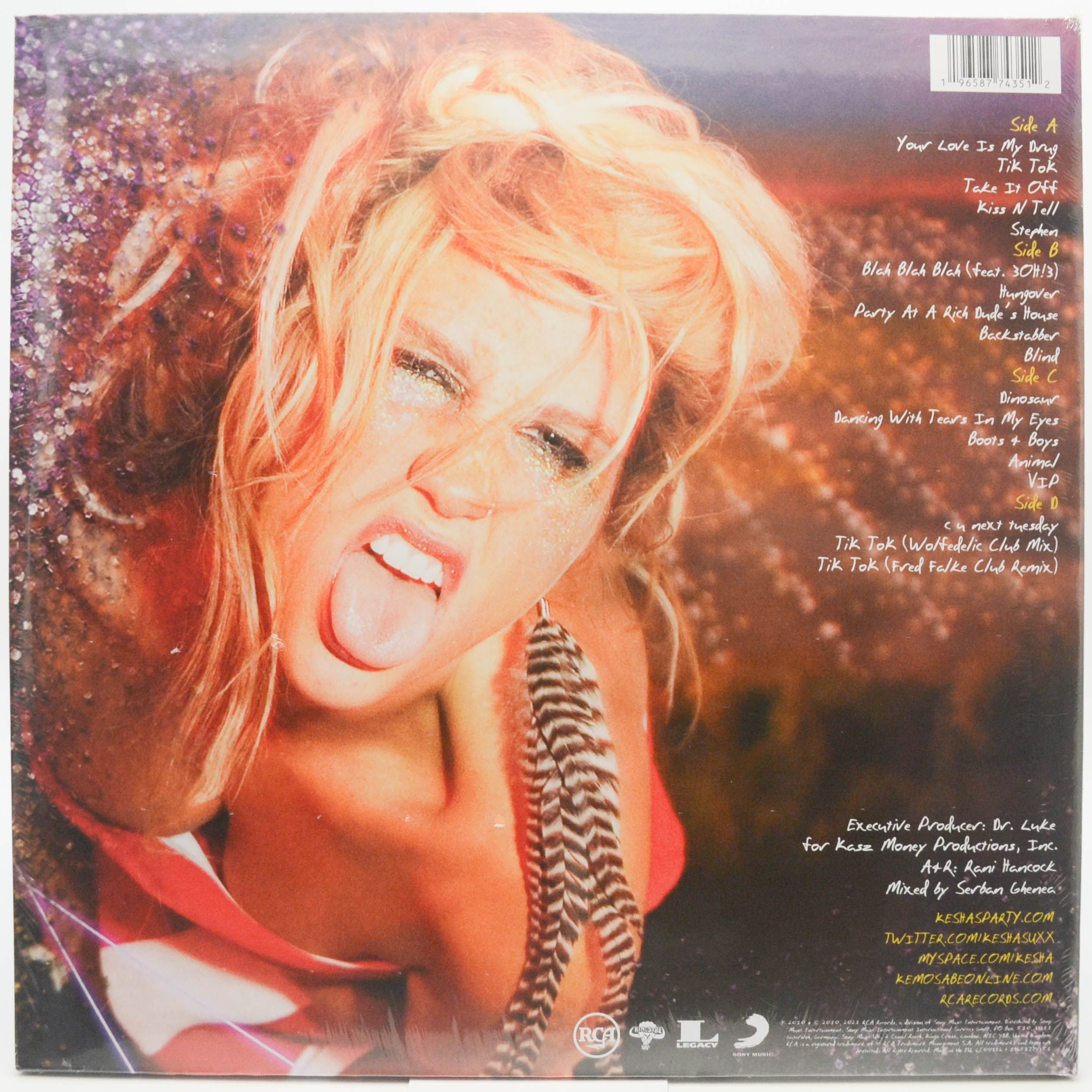 Виниловая пластинка Ke$ha — Animal (2LP), 2010