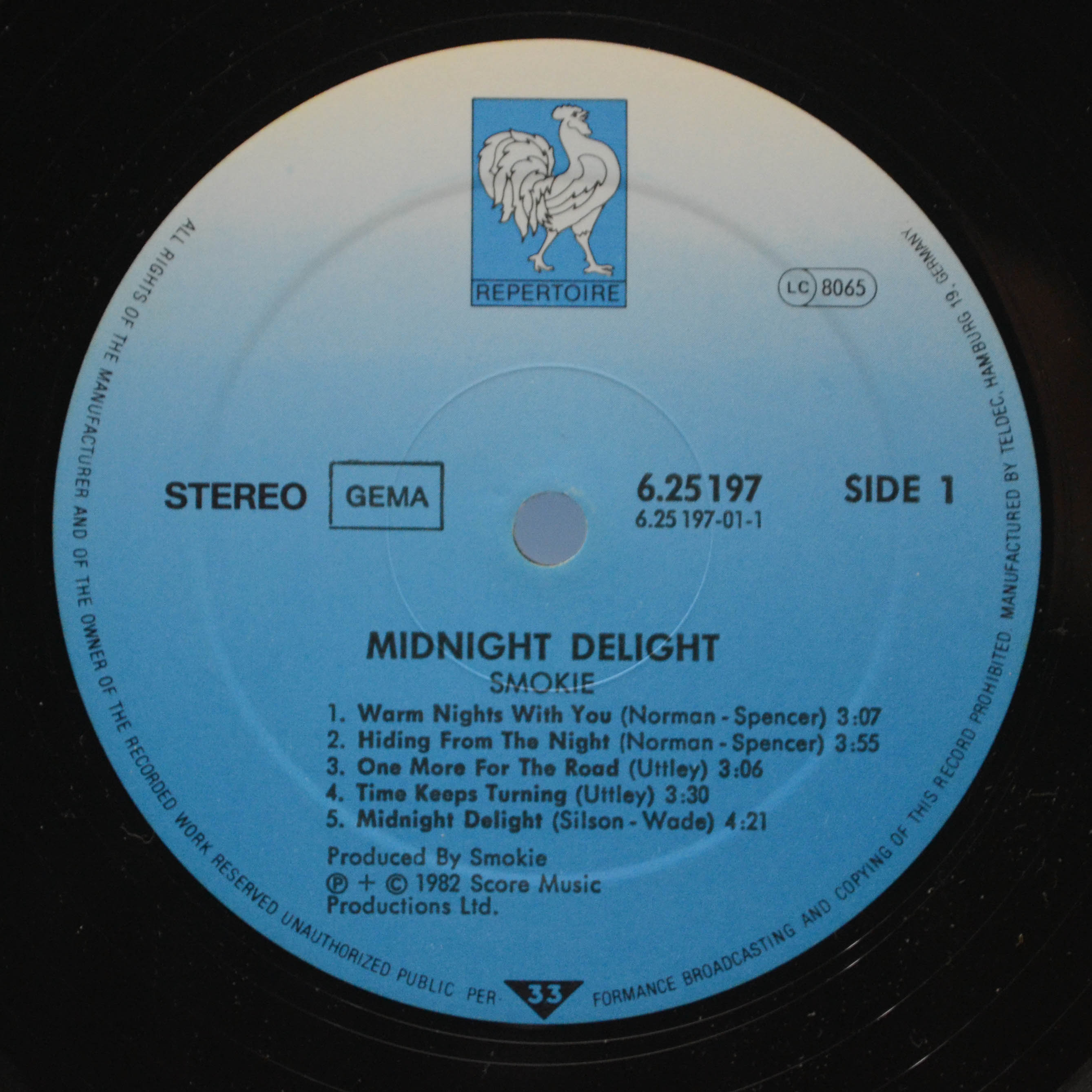 Smokie — Midnight Delight, 1982