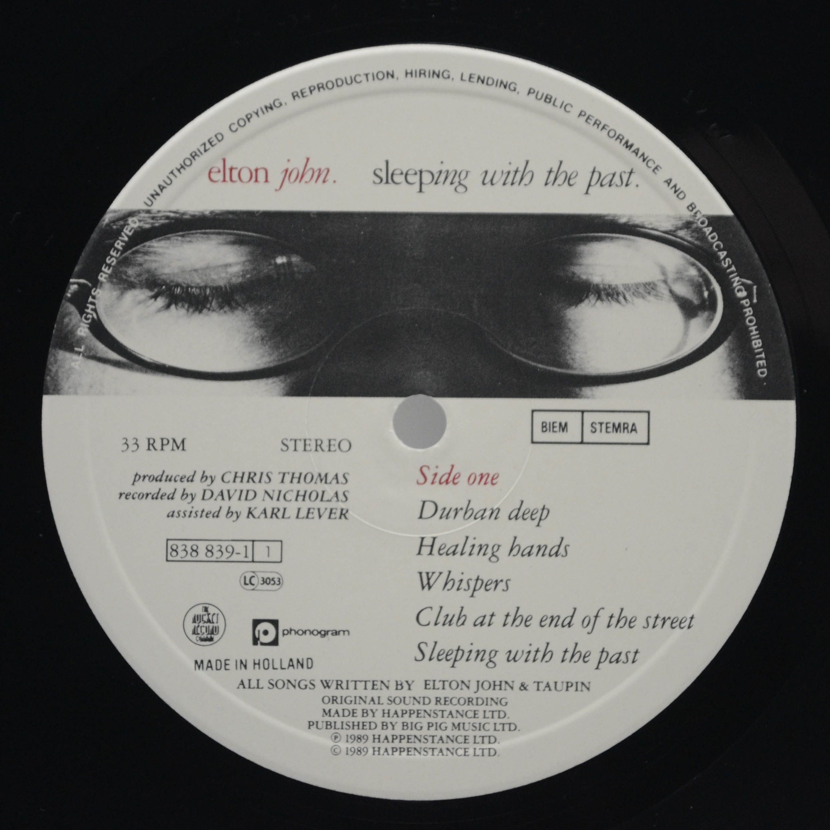 Elton John — Sleeping With The Past, 1989