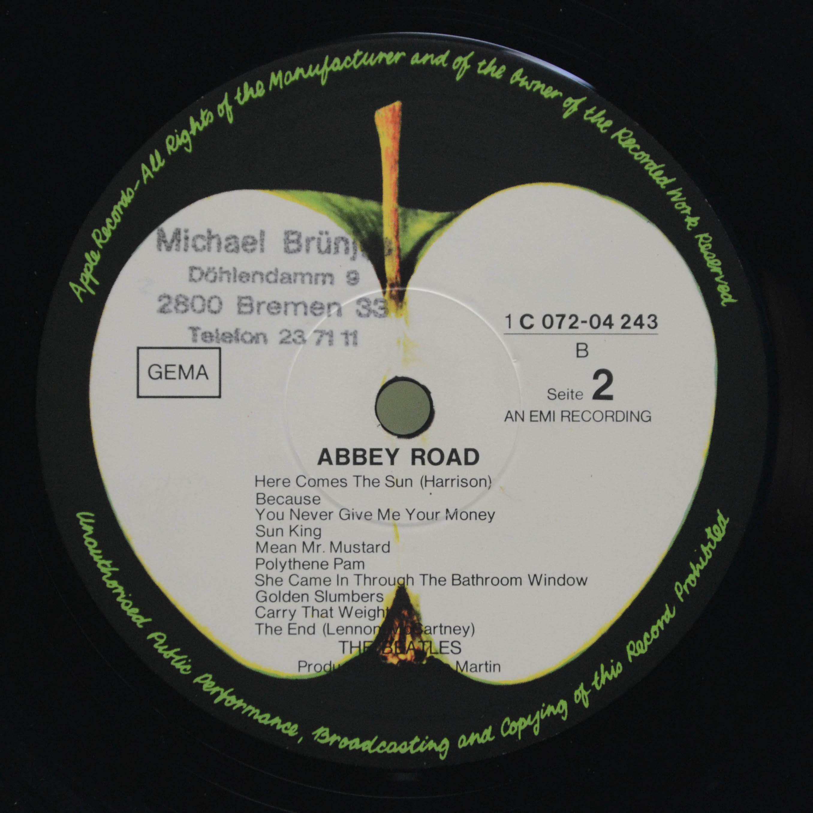 Beatles — Abbey Road, 1969