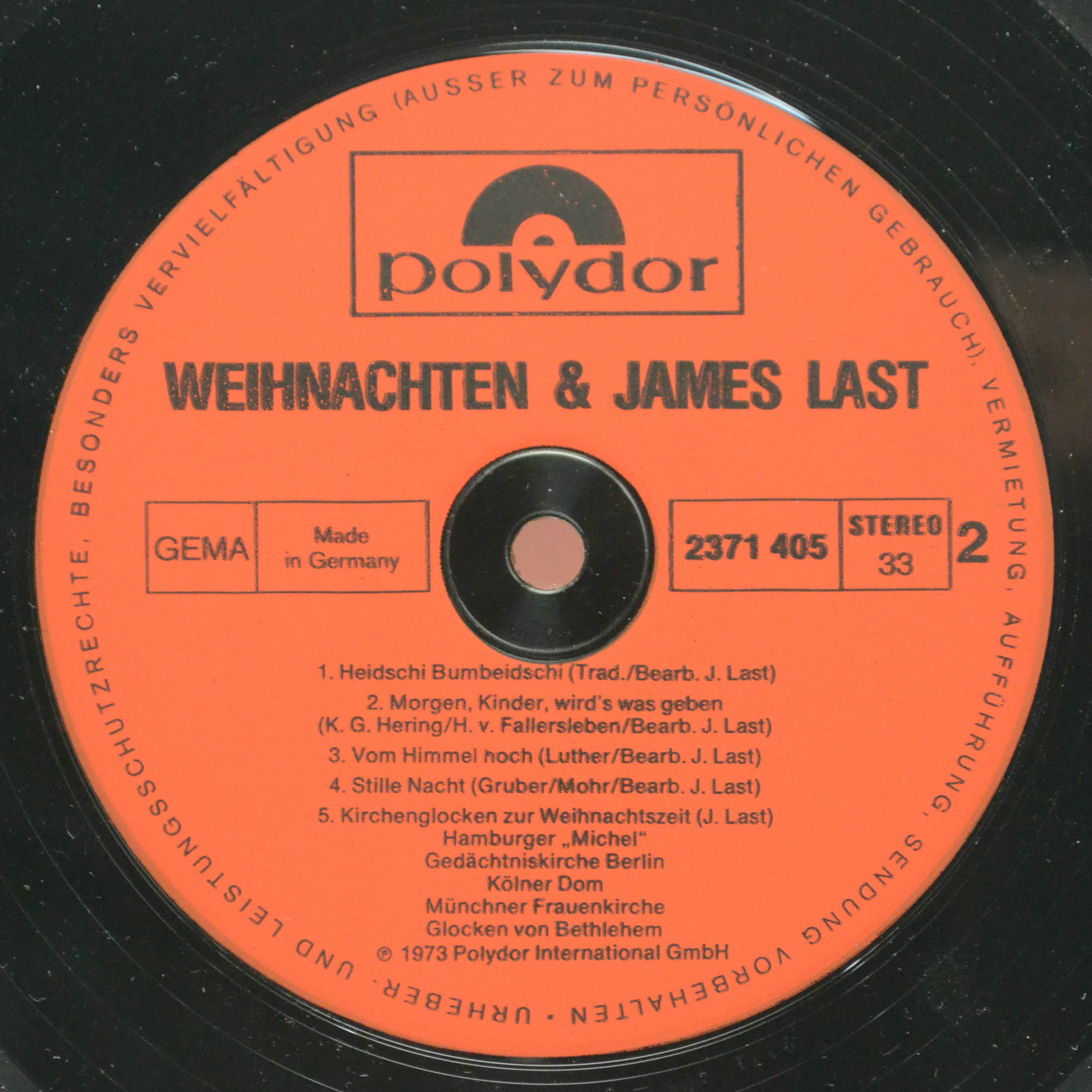 James Last — Weihnachten & James Last, 1973