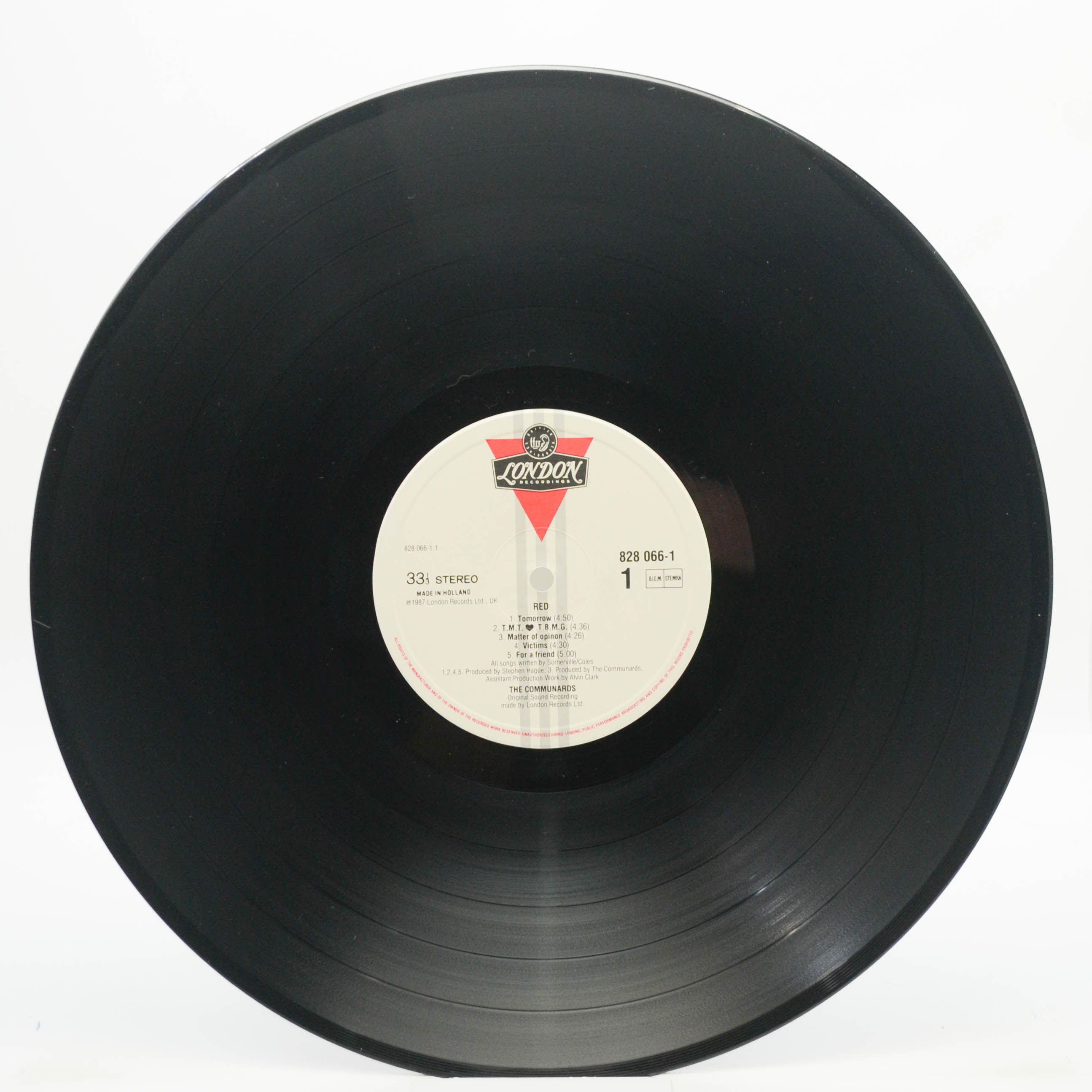 Виниловая пластинка Communards — Red, 1987