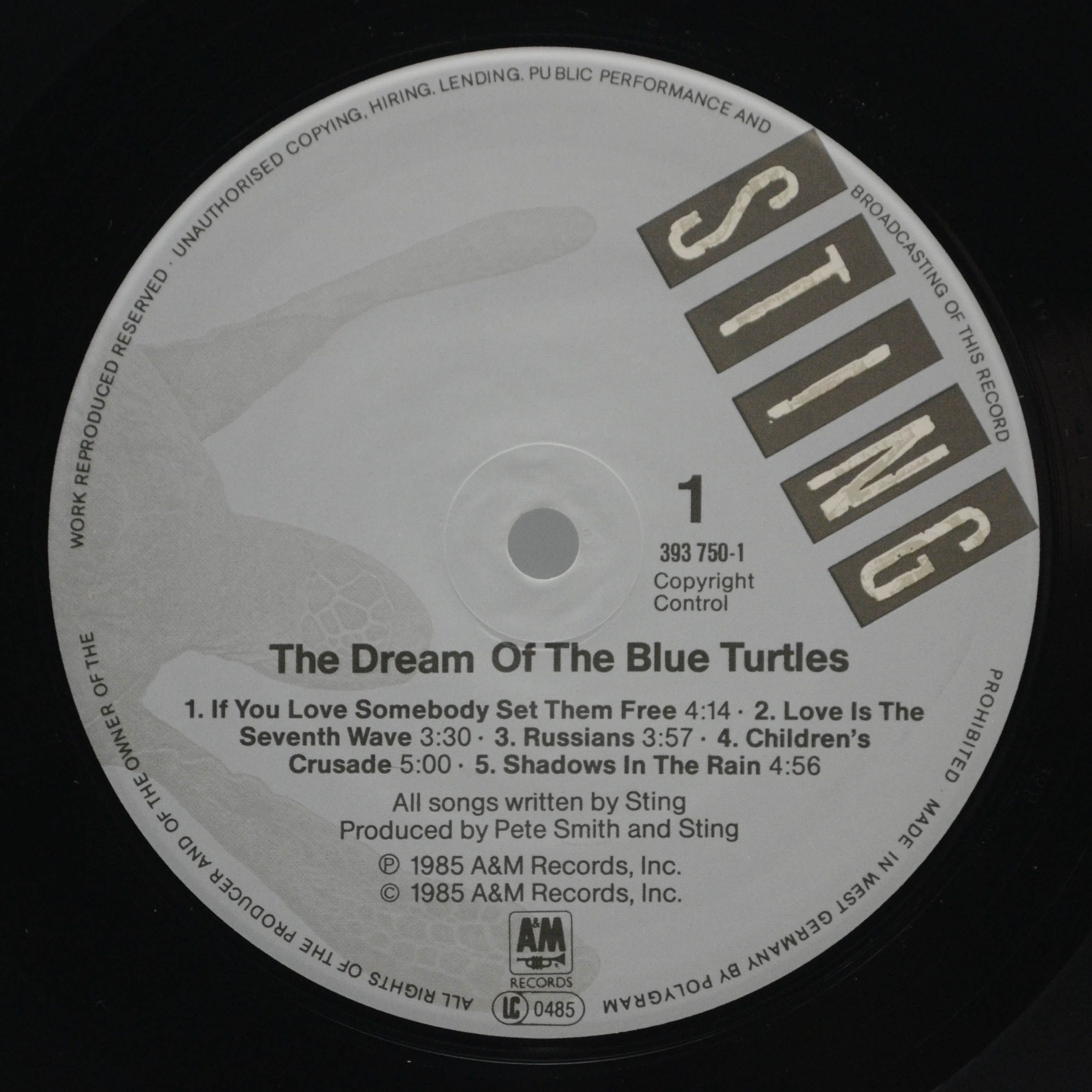 Sting — The Dream Of The Blue Turtles, 1985