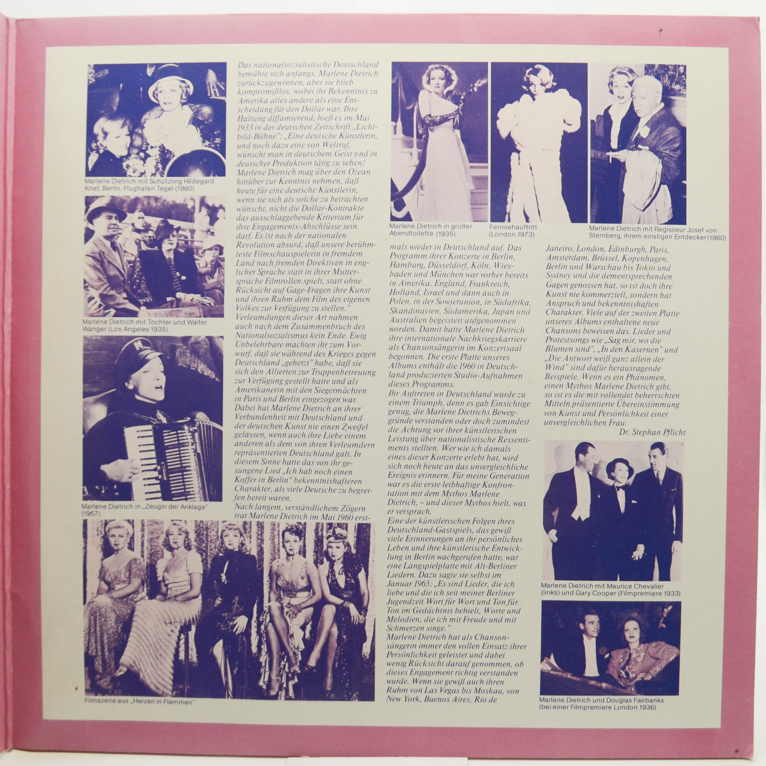 Виниловая пластинка Marlene Dietrich — Mythos Marlene Dietrich (2LP), 1978