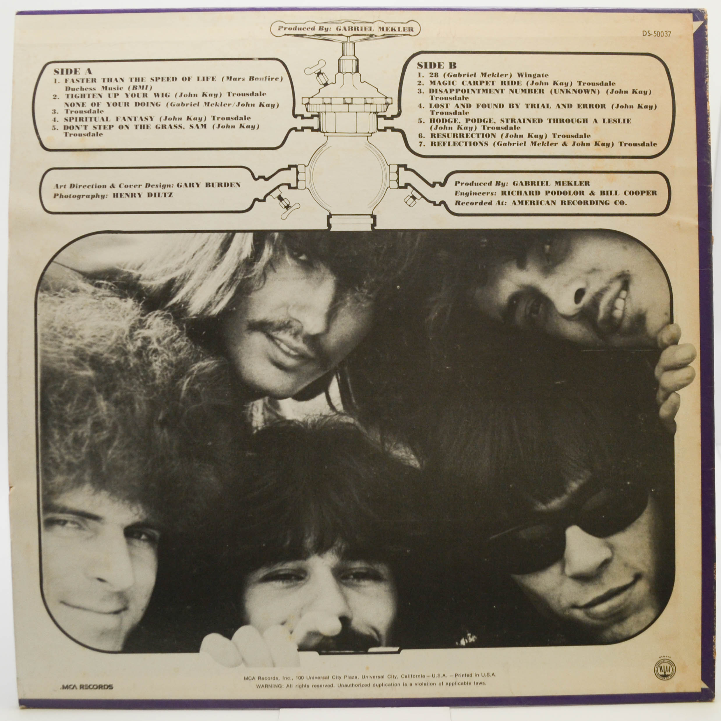 Виниловая пластинка Steppenwolf — The Second (USA), 1968
