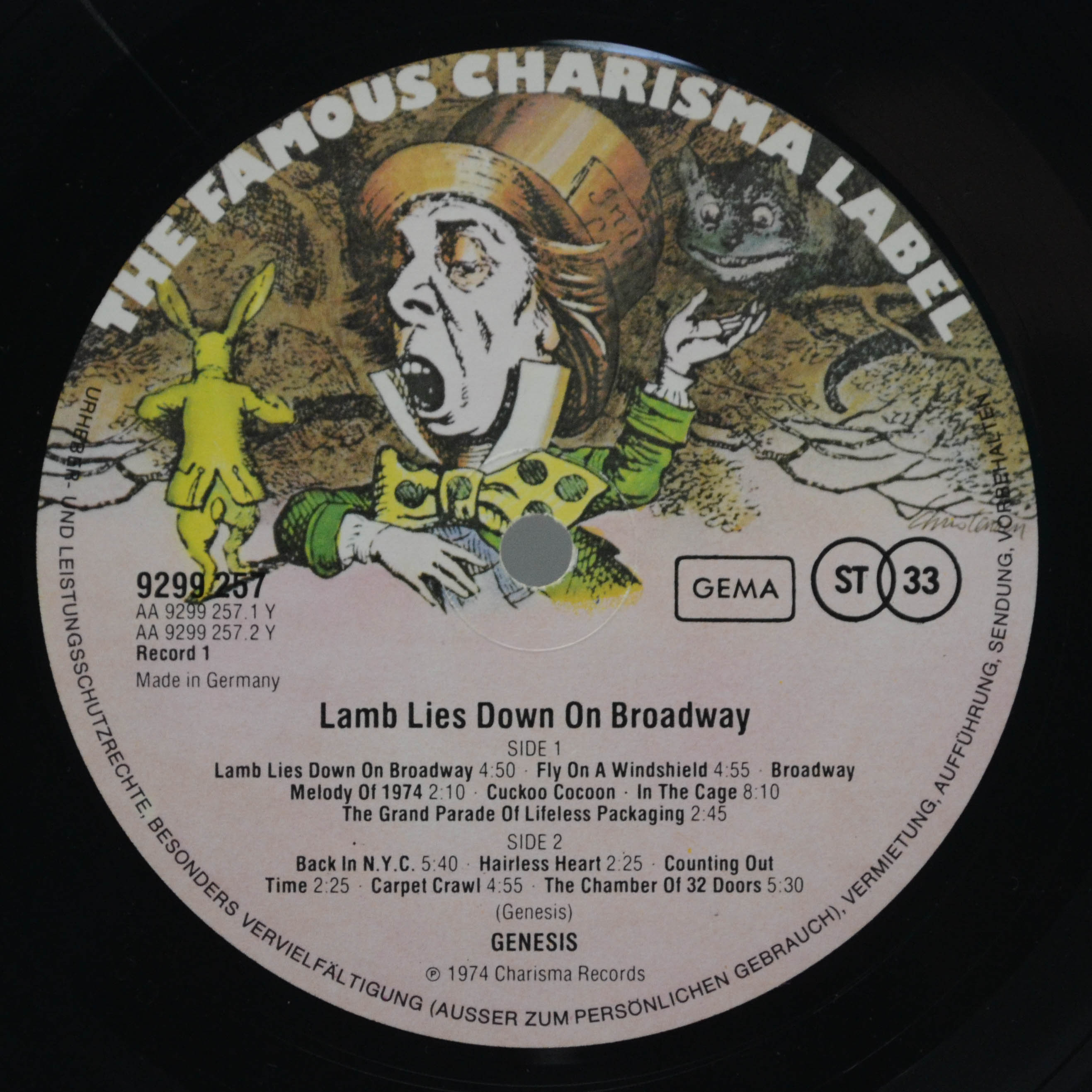Genesis — The Lamb Lies Down On Broadway (2LP), 1974