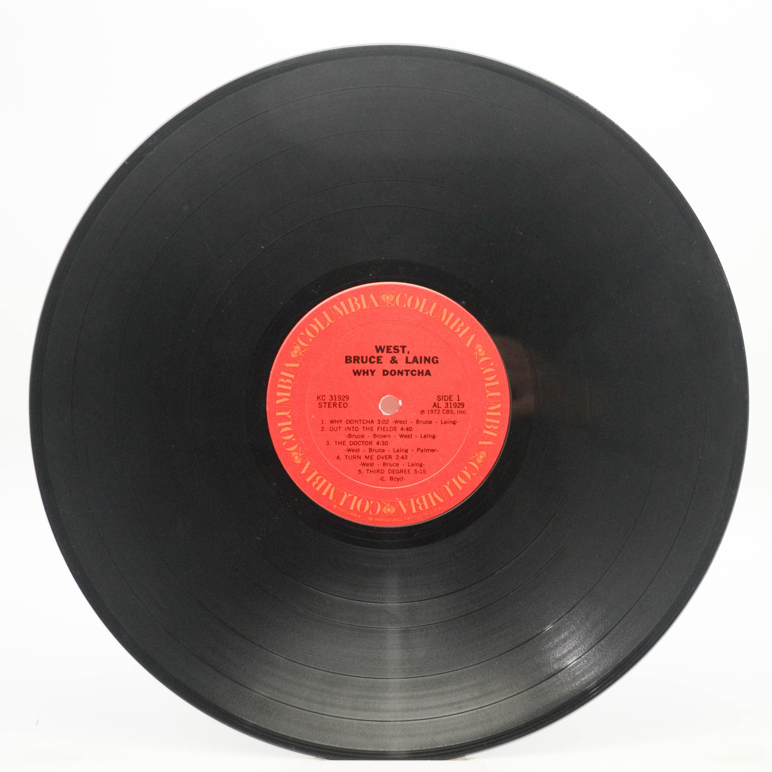 Виниловая пластинка West, Bruce & Laing — Why Dontcha (USA), 1972