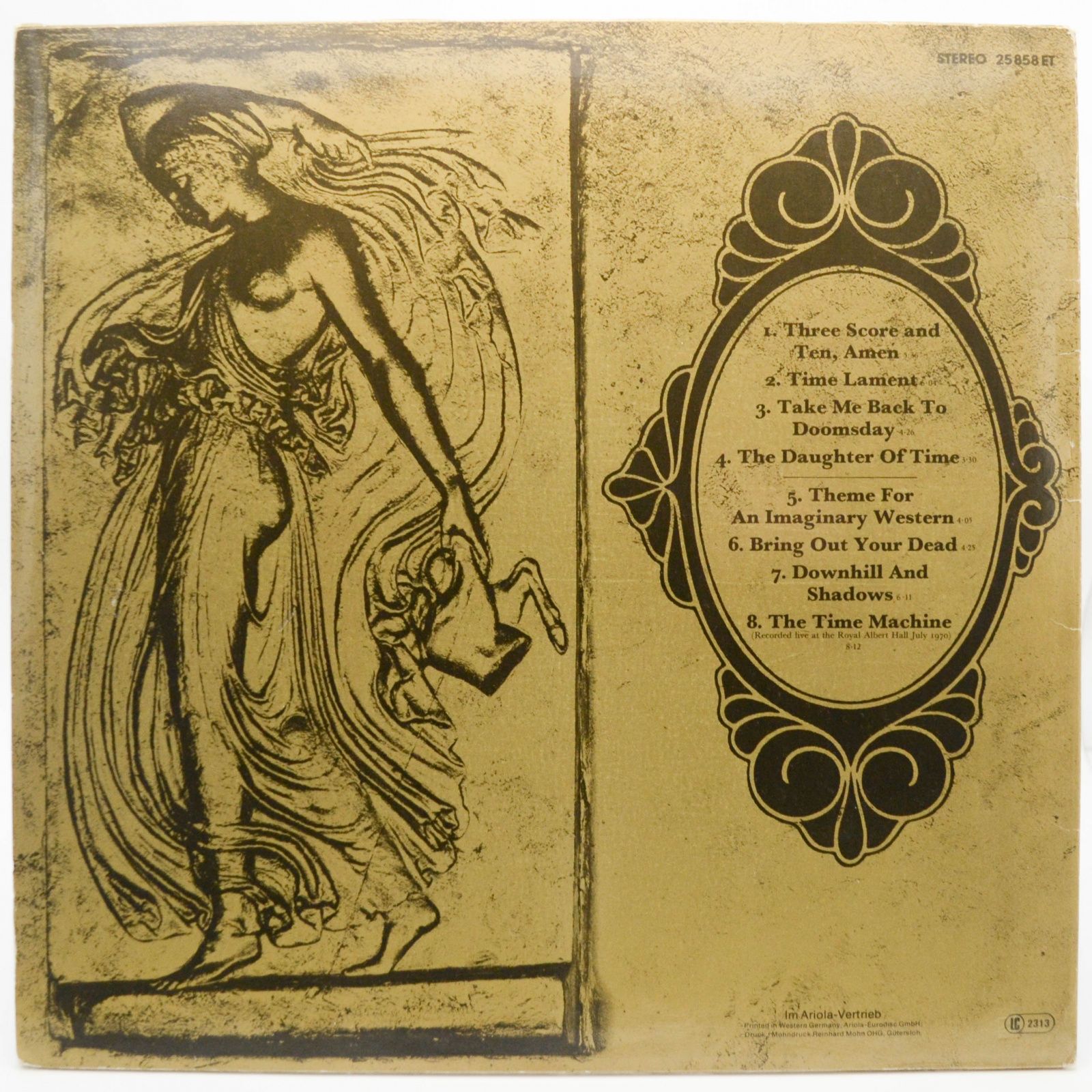 Виниловая пластинка Colosseum — Daughter Of Time, 1970