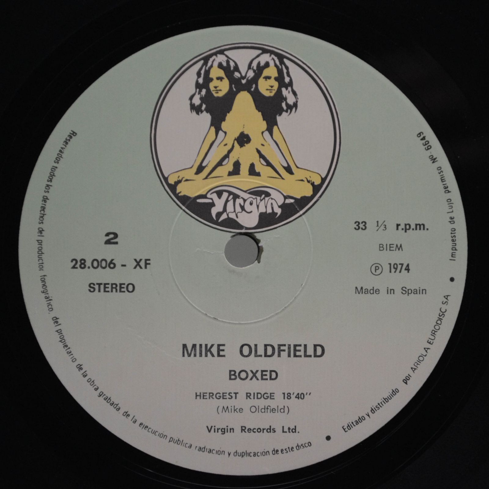 Mike Oldfield — Boxed (Box-set, booklet), 1976