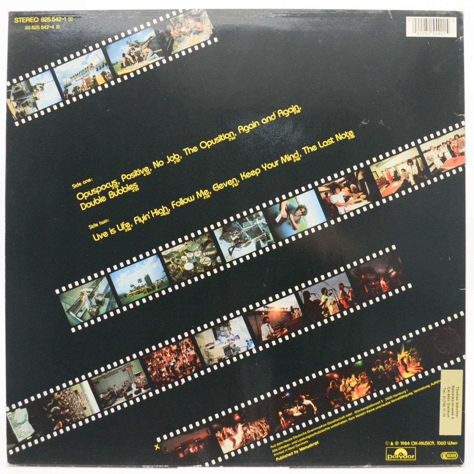 Виниловая пластинка Opus — Live Is Life, 1984