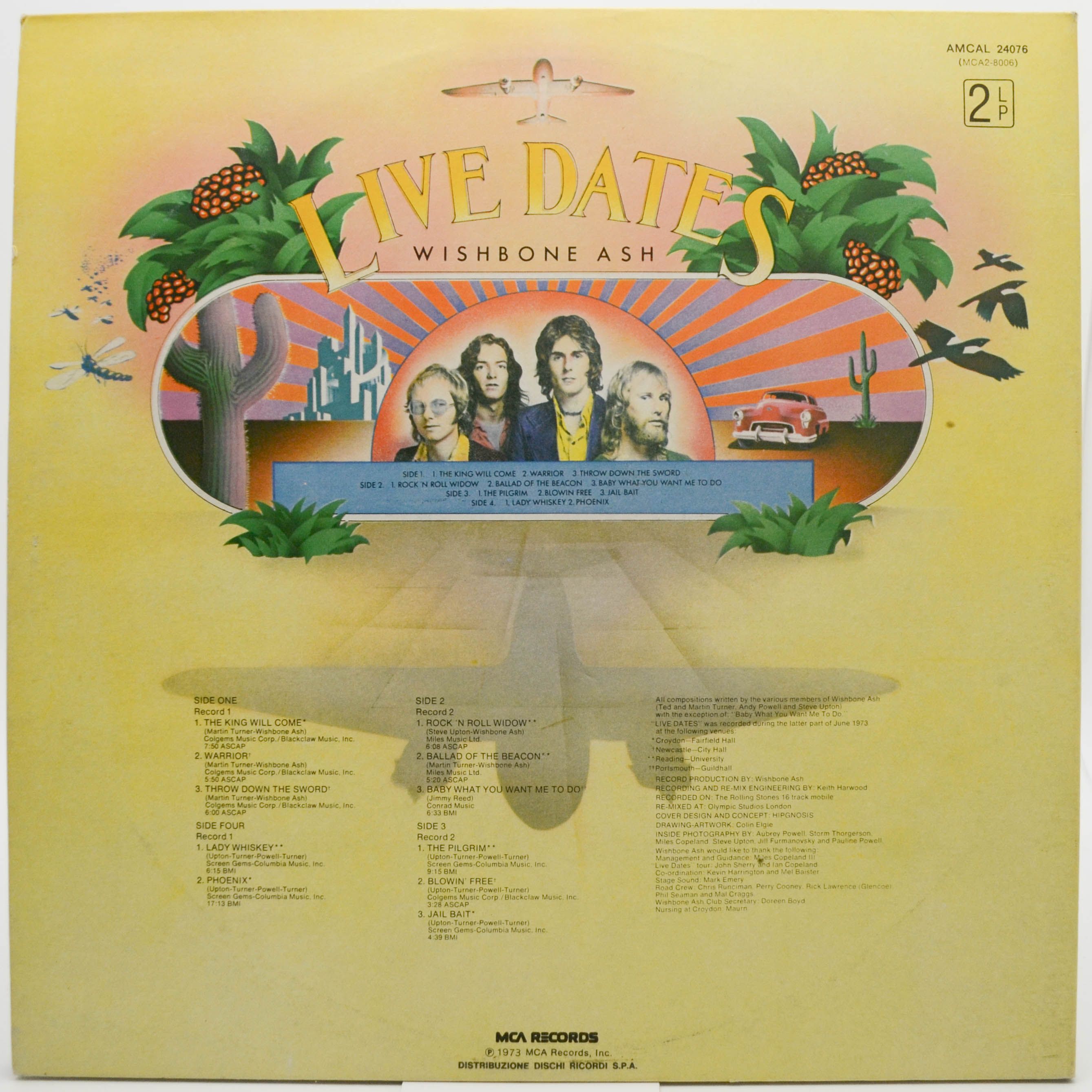 Виниловая пластинка Wishbone Ash — Live Dates (2LP, booklet), 1973
