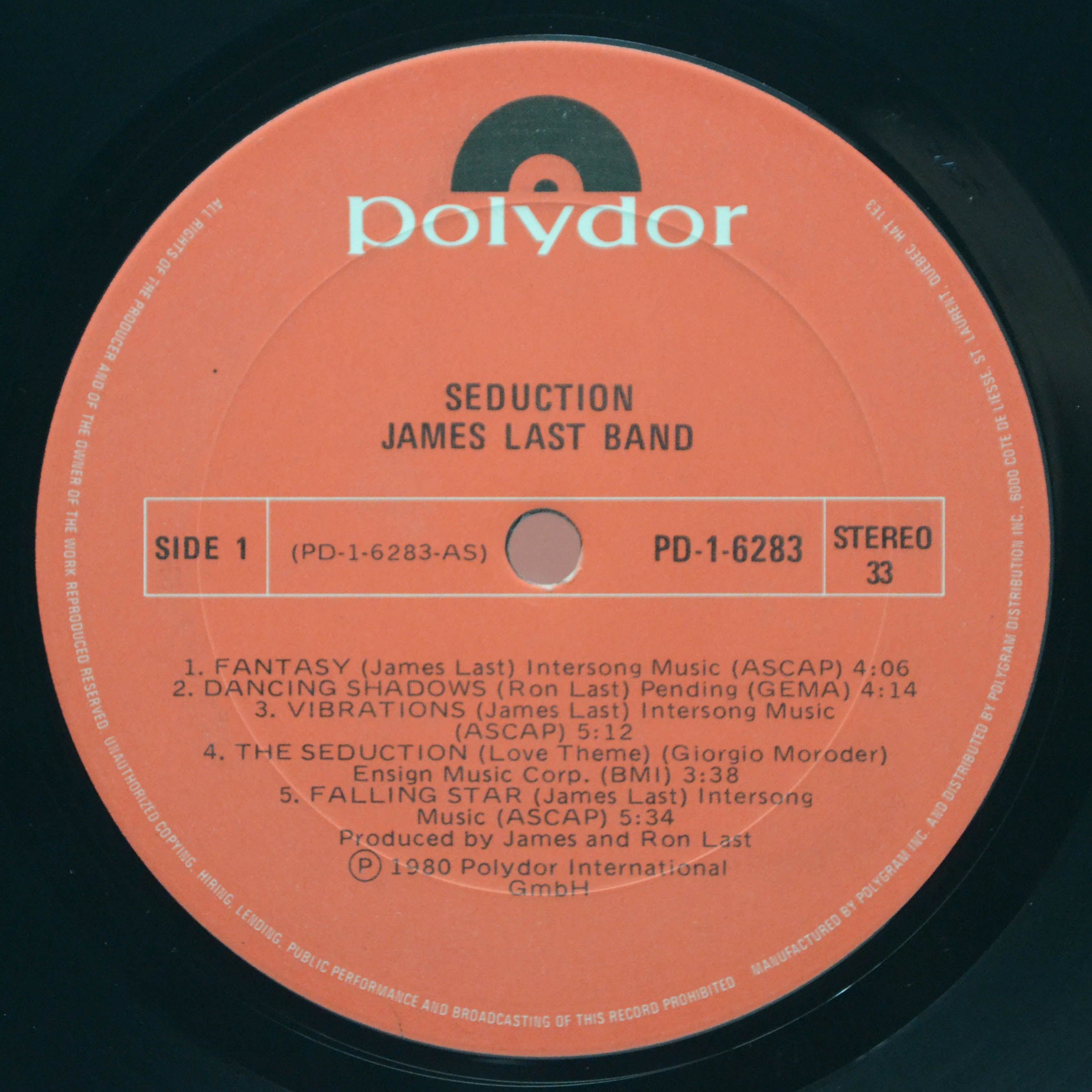James Last Band — Seduction, 1980
