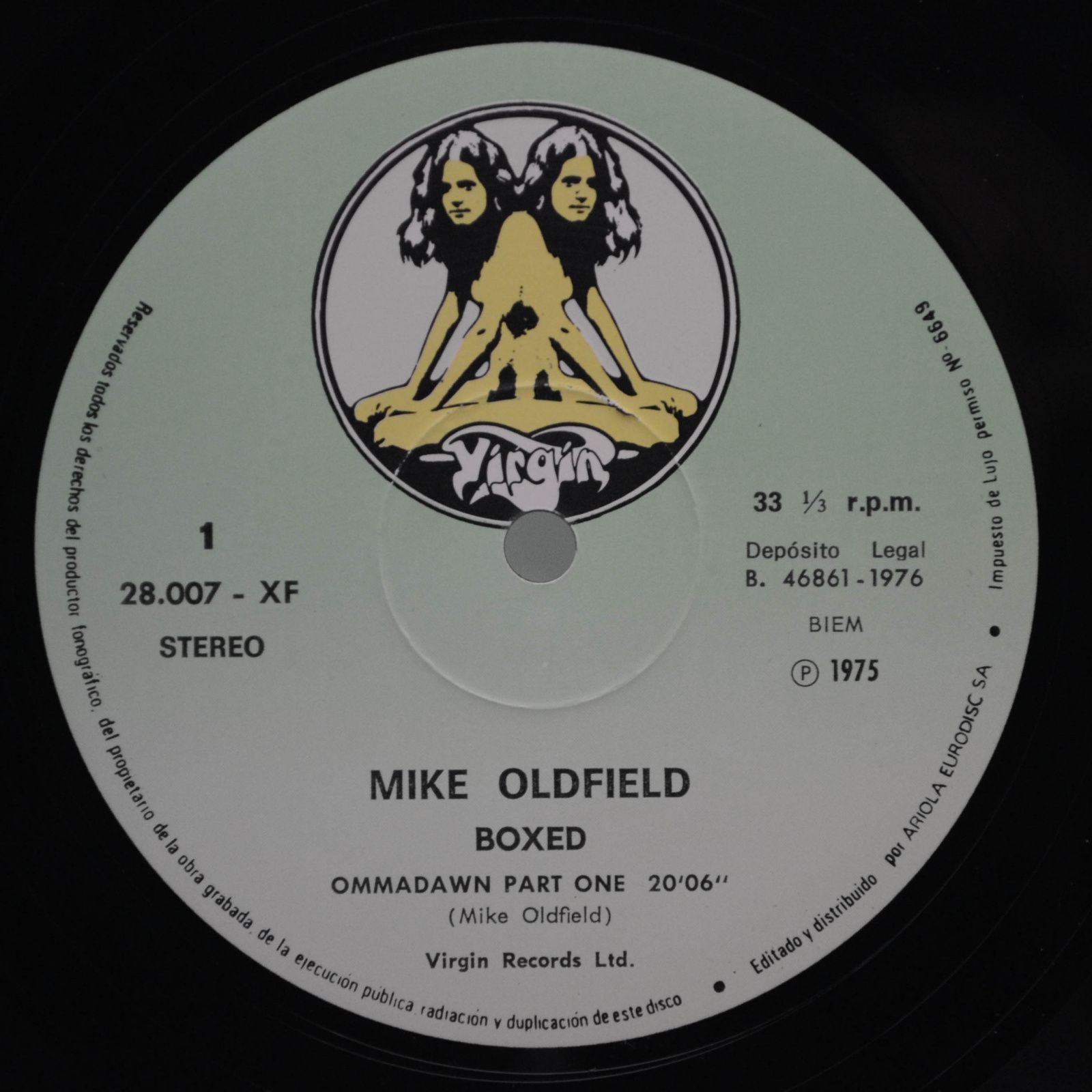 Mike Oldfield — Boxed (Box-set, booklet), 1976