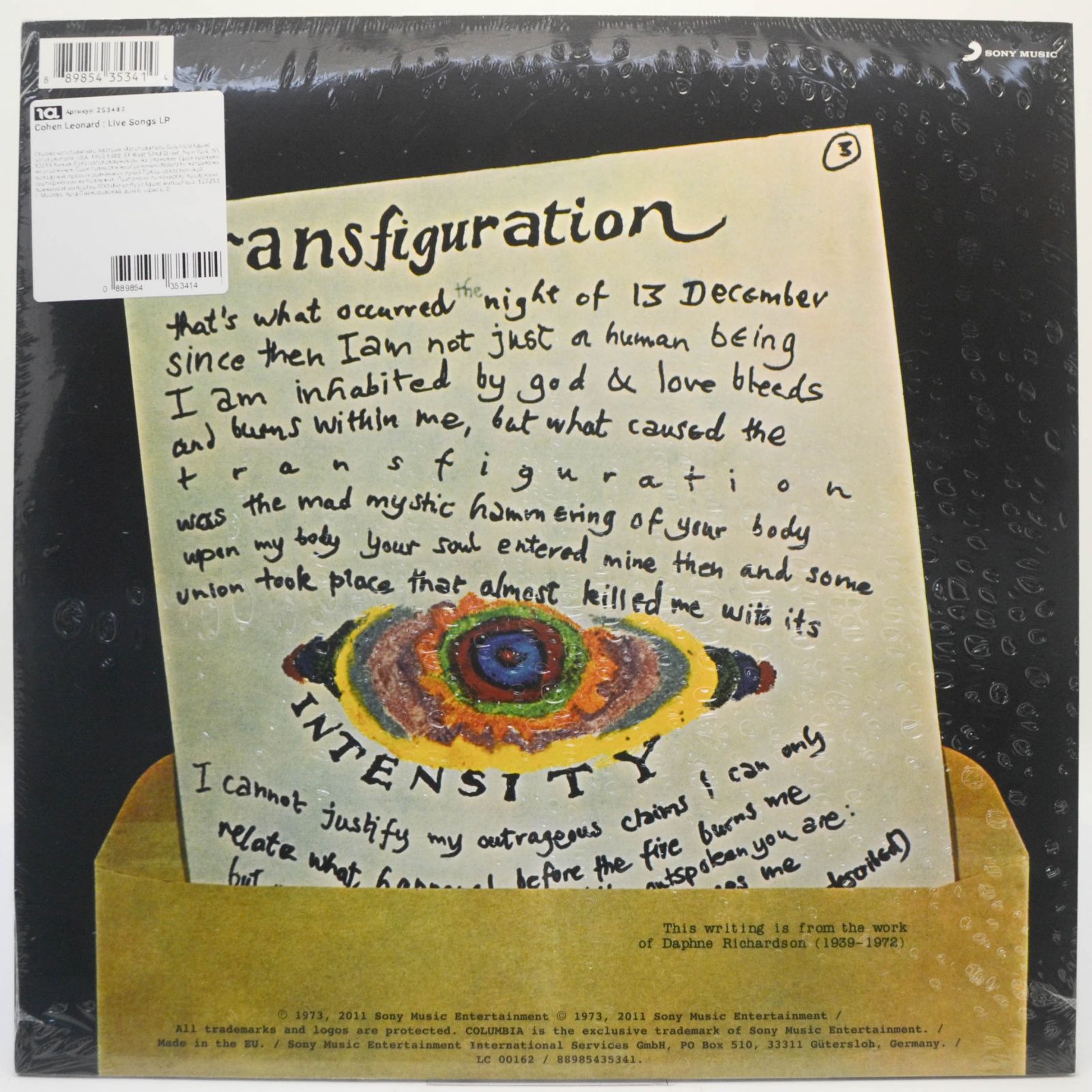 Leonard Cohen — Live Songs, 1973