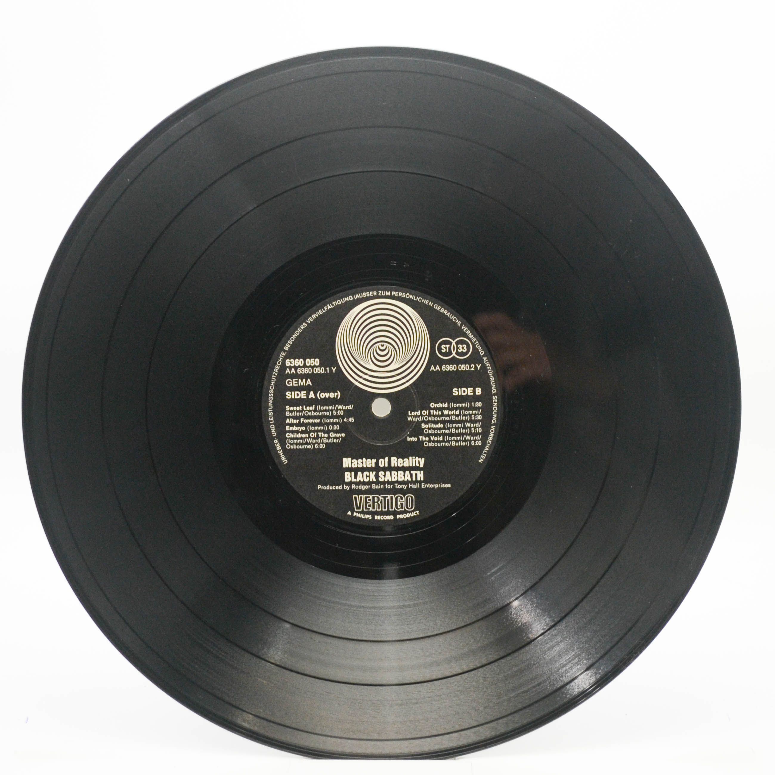 Black Sabbath — Master Of Reality (Vertigo Swirl), 1971