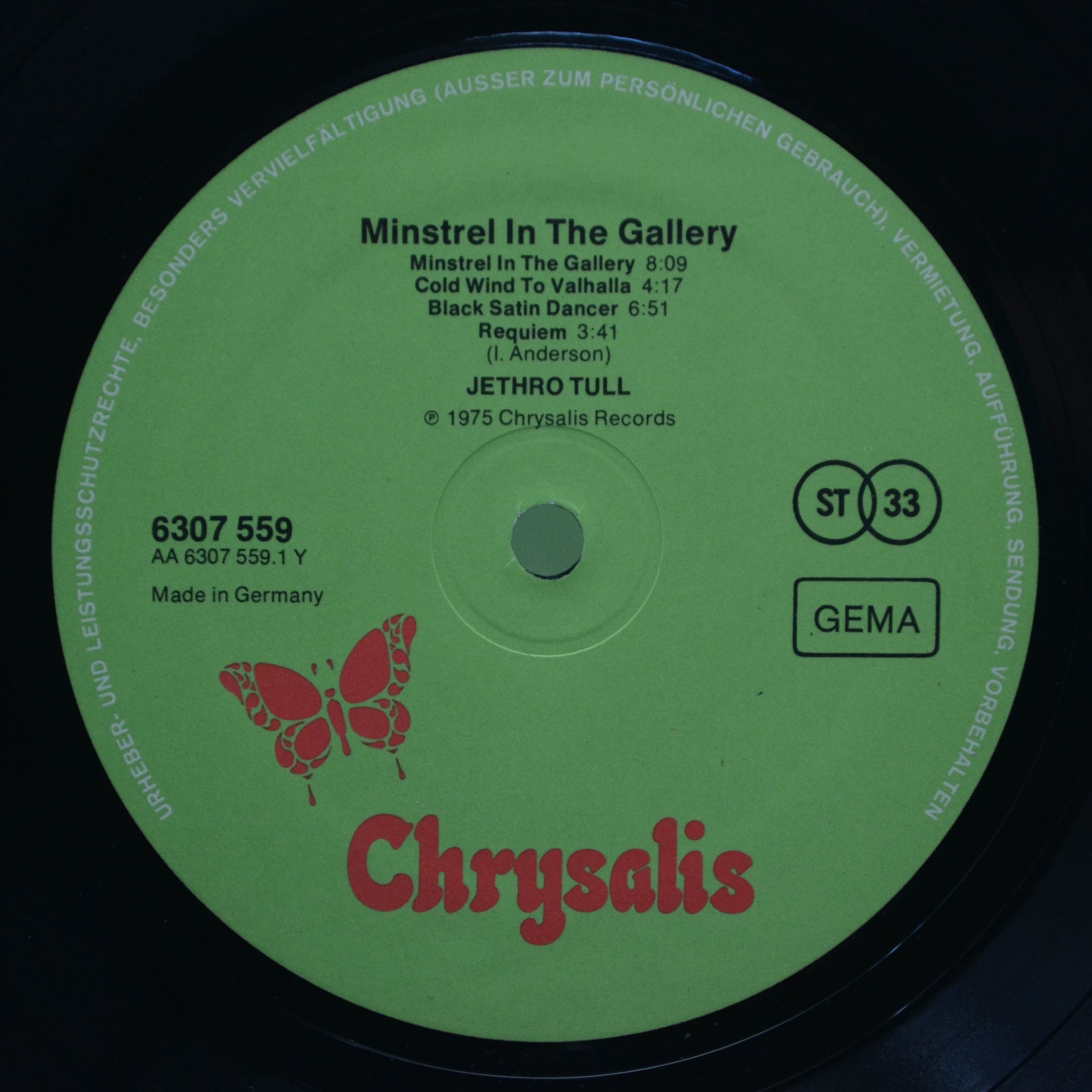 Jethro Tull — Minstrel In The Gallery, 1975