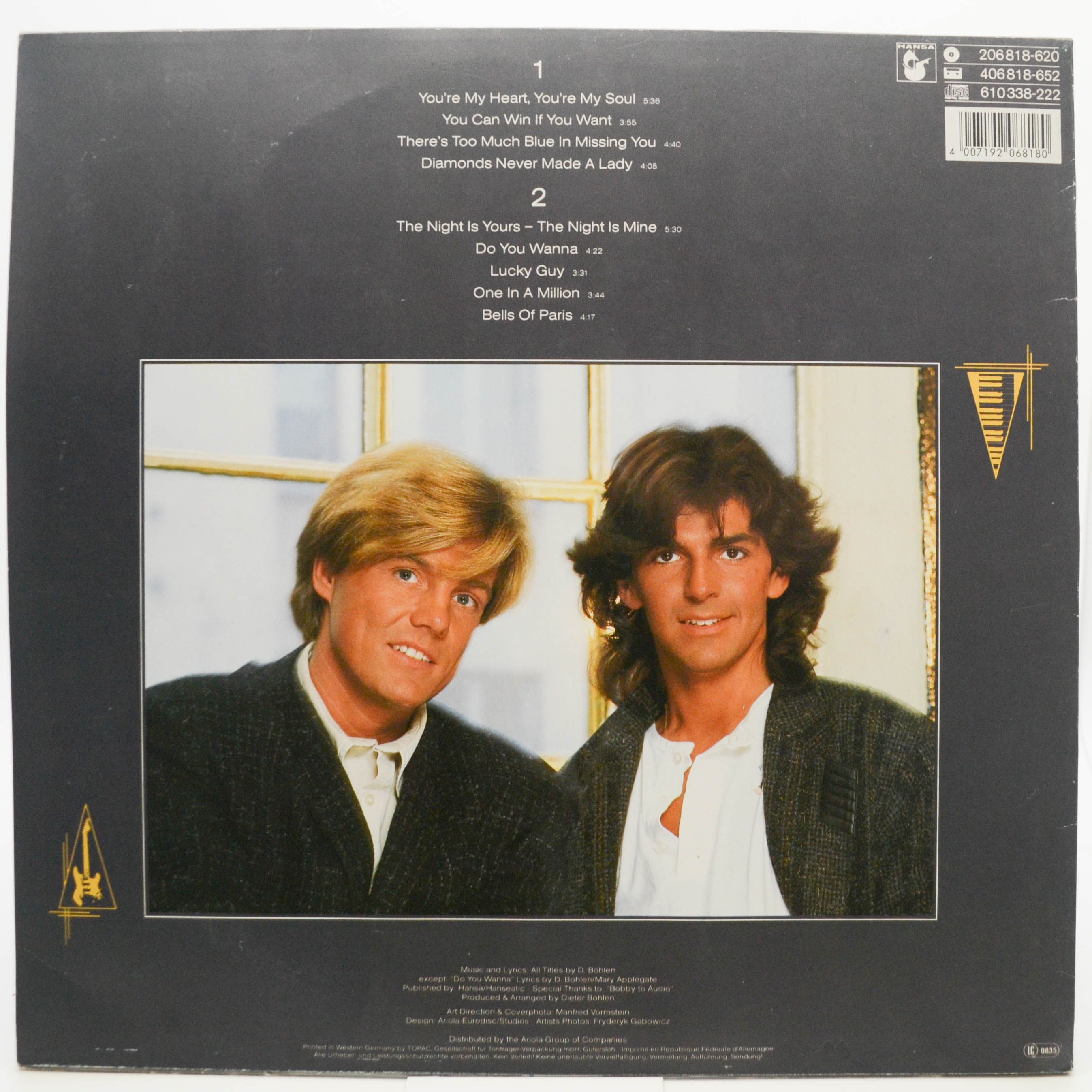 Виниловая пластинка Modern Talking — The 1st Album, 1985