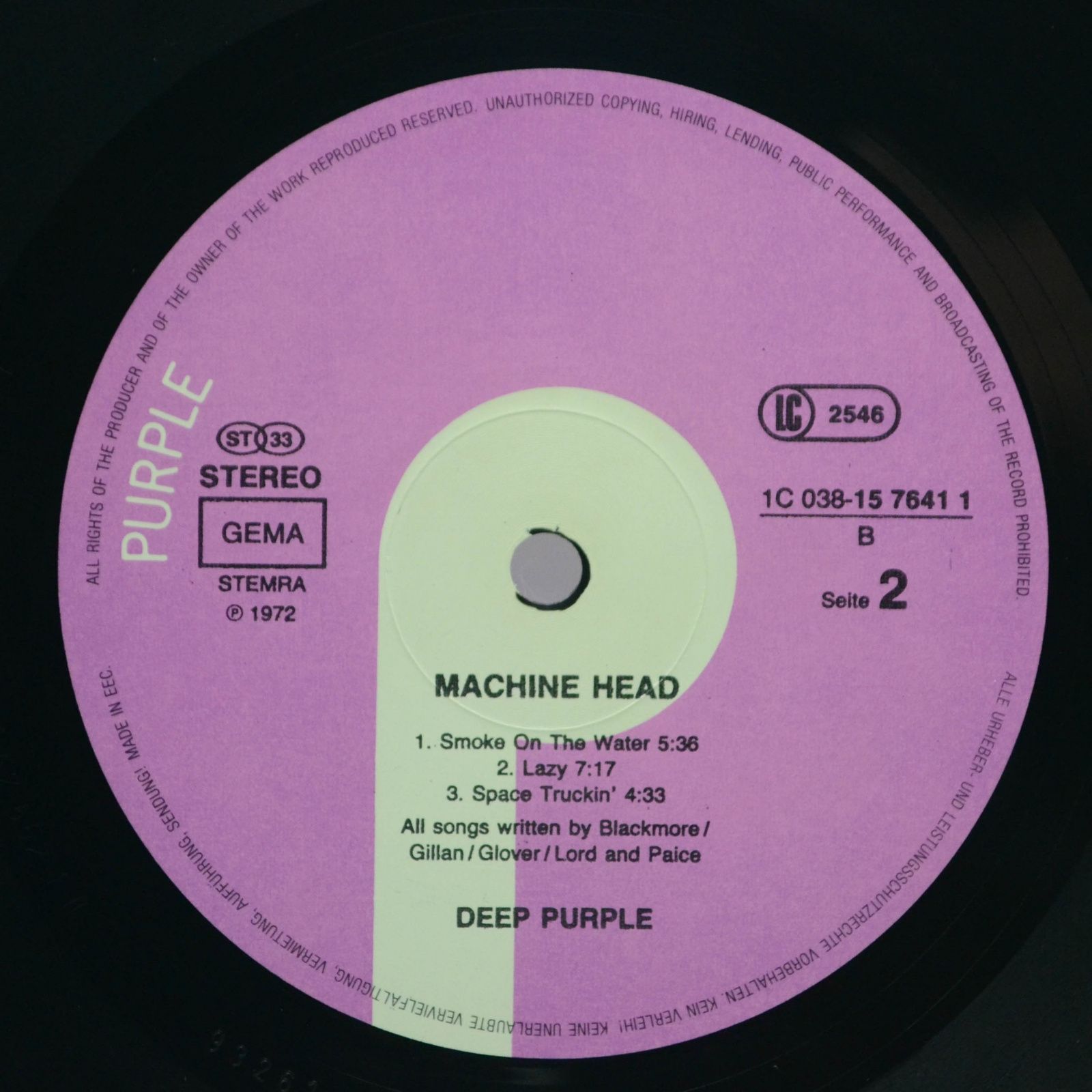 Deep Purple — Machine Head, 1972