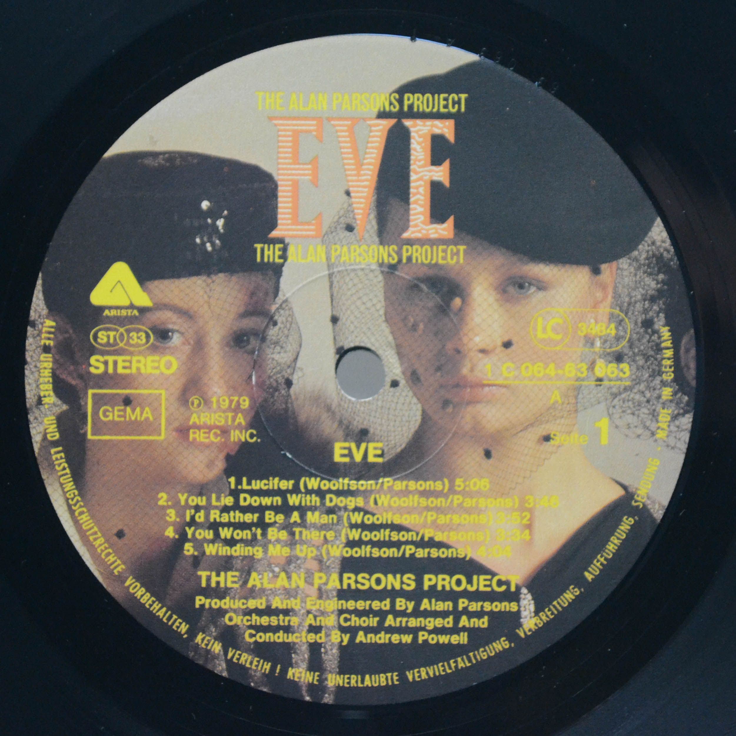 Виниловая пластинка Alan Parsons Project — Eve, 1979