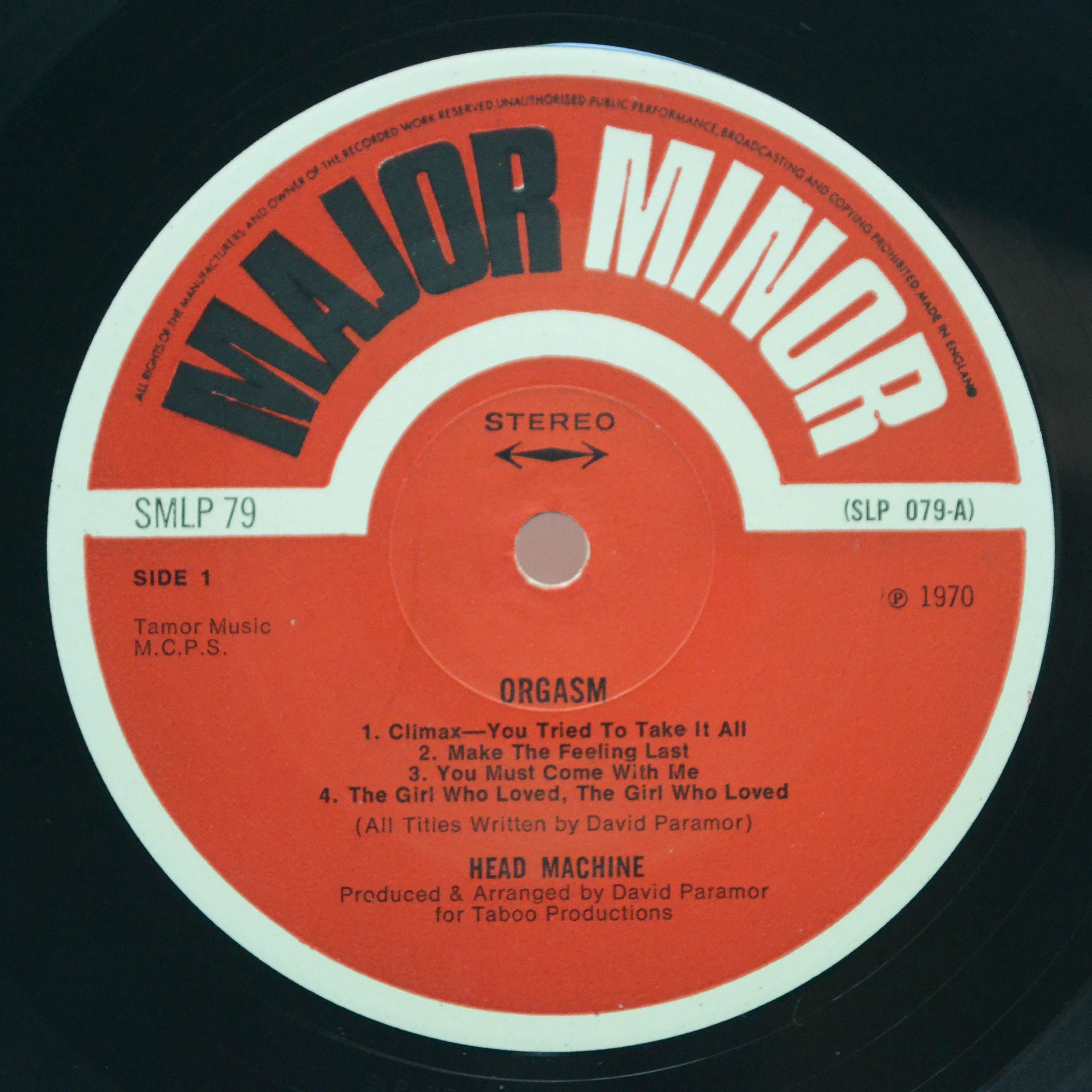 Head Machine — Orgasm (1-st, UK), 1970