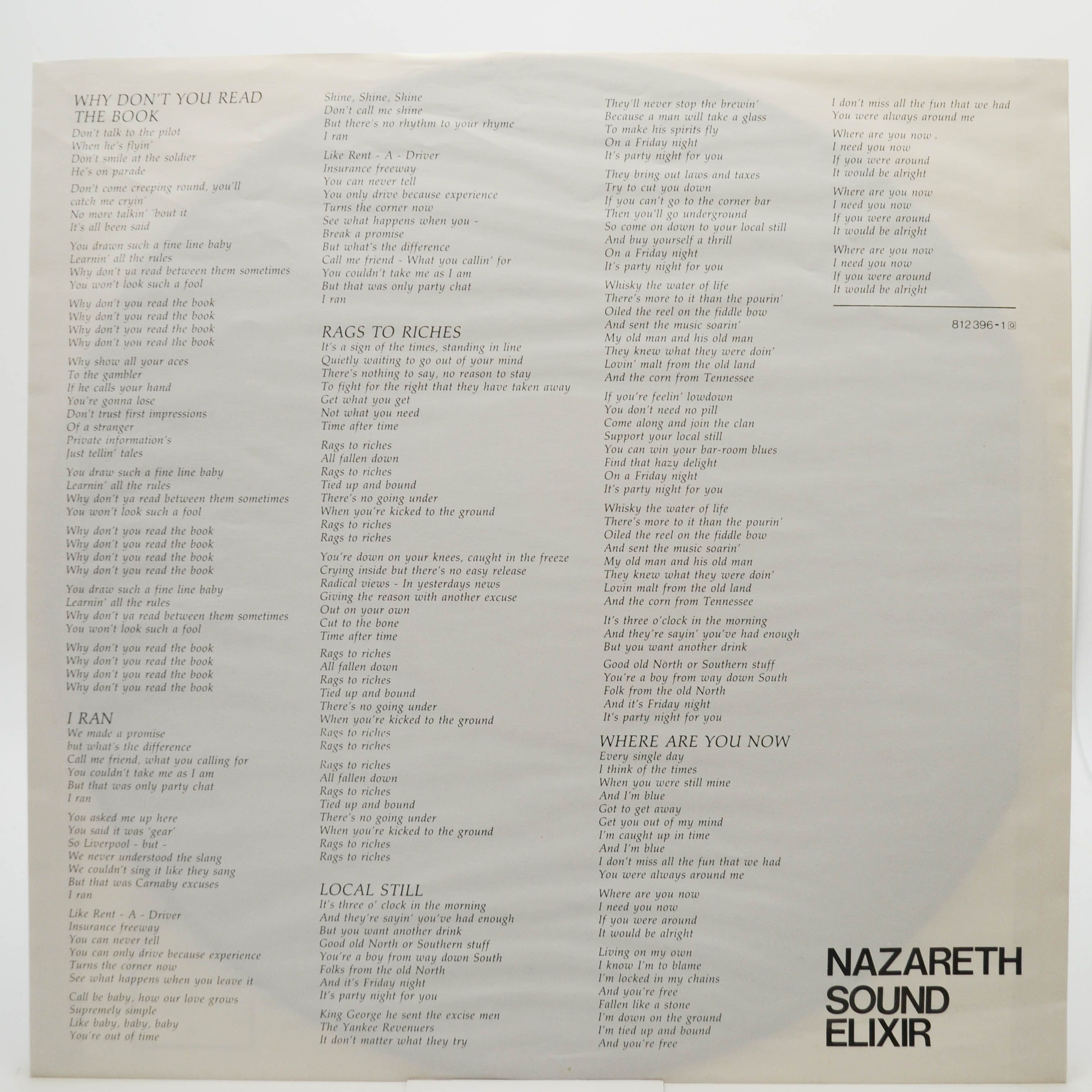 Nazareth — Sound Elixir, 1983