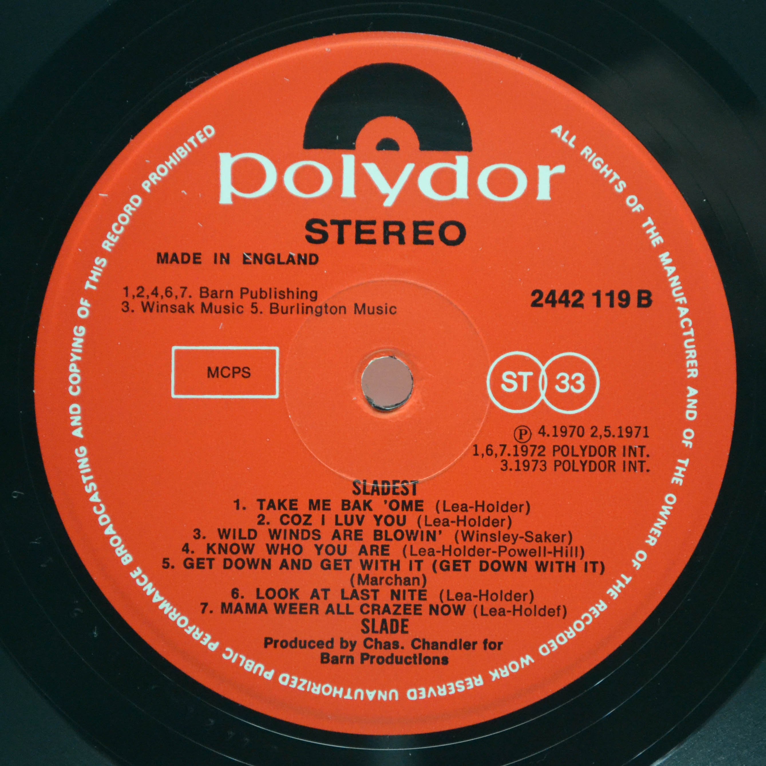 Slade — Sladest (1-st, UK), 1973