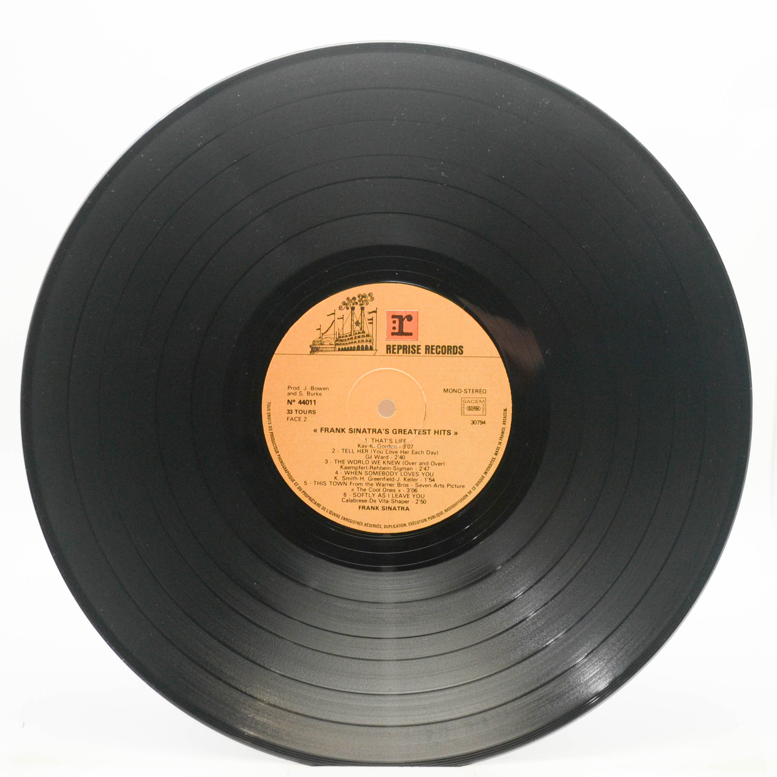 Frank Sinatra — Frank Sinatra's Greatest Hits, 1968