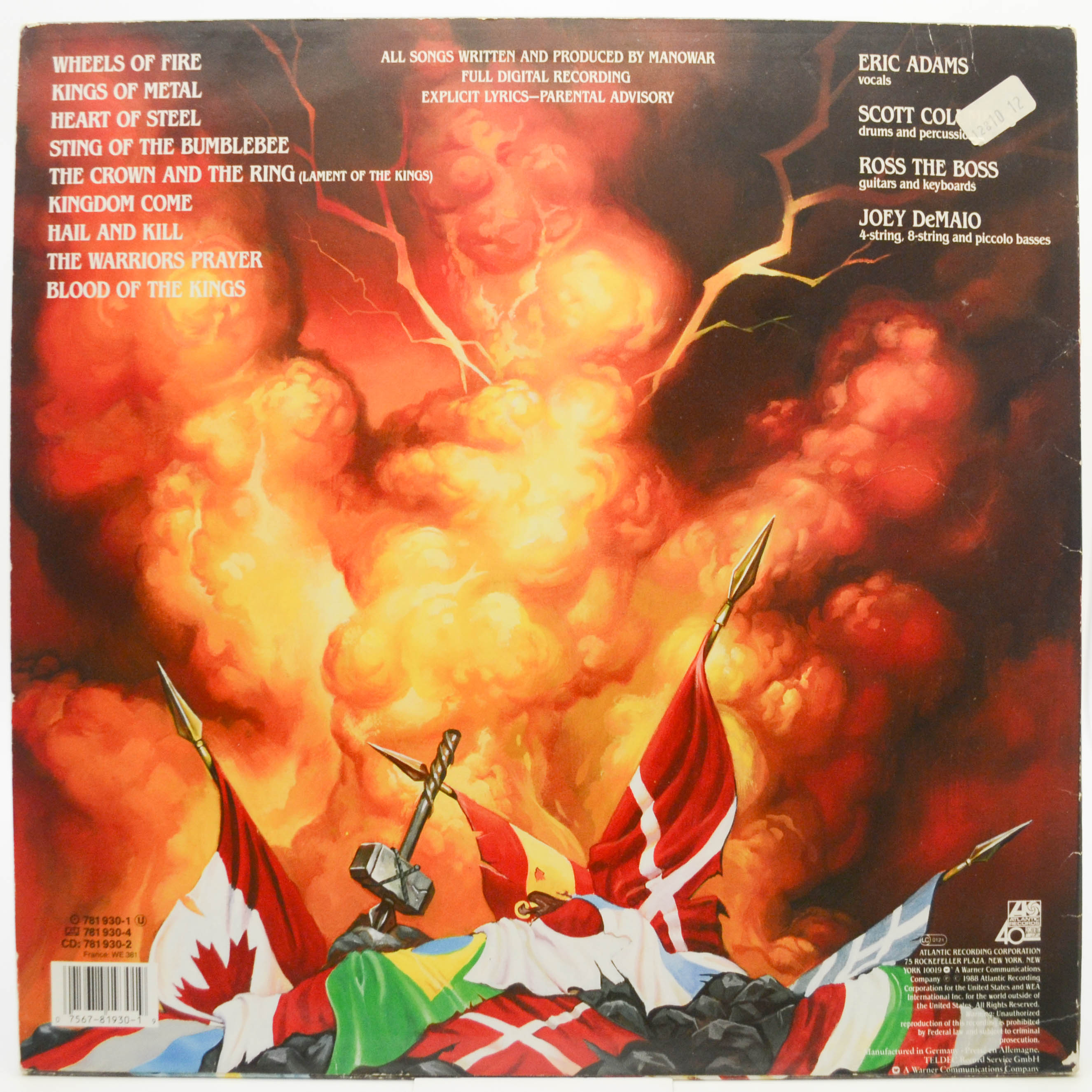 Manowar — Kings Of Metal, 1988