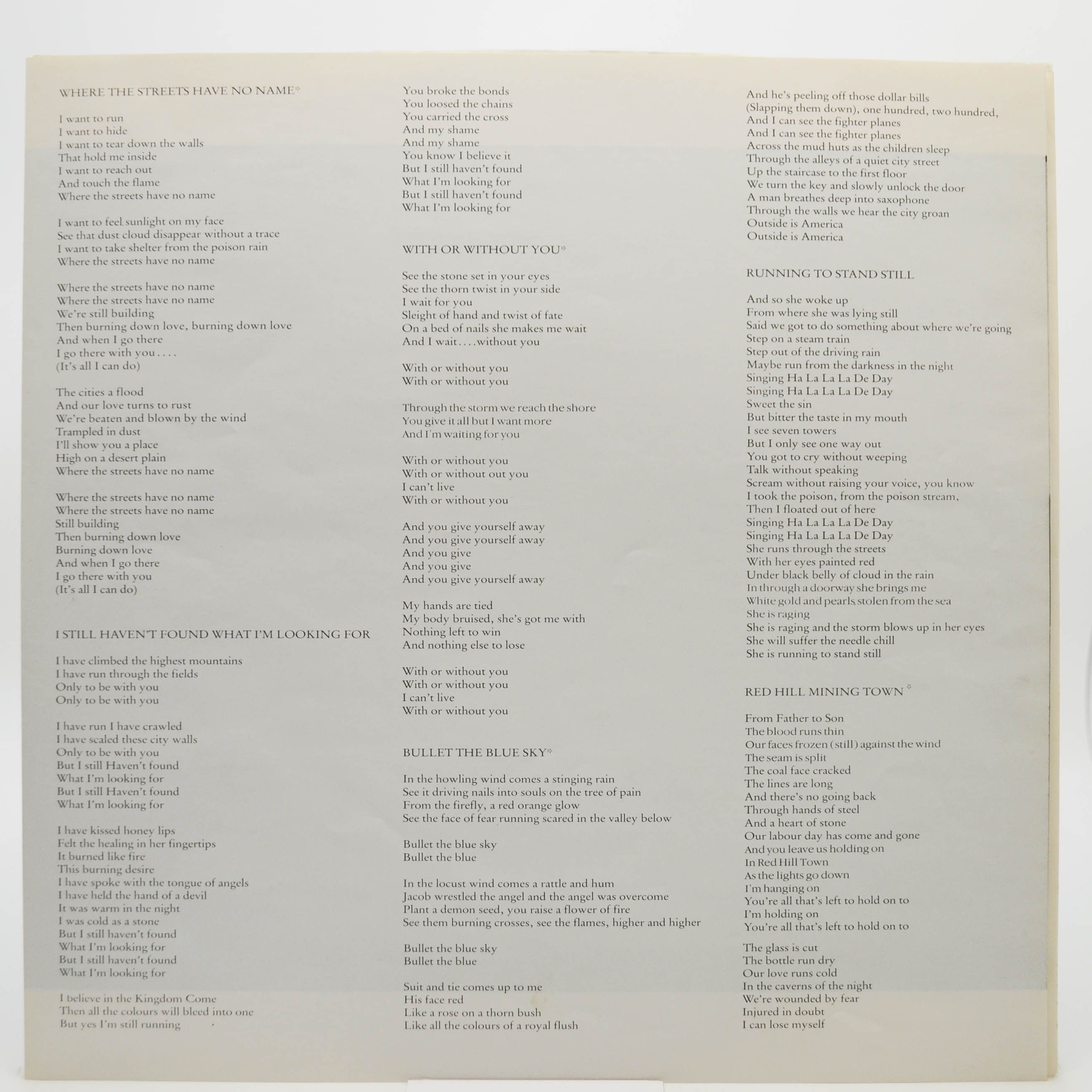 U2 — The Joshua Tree, 1987