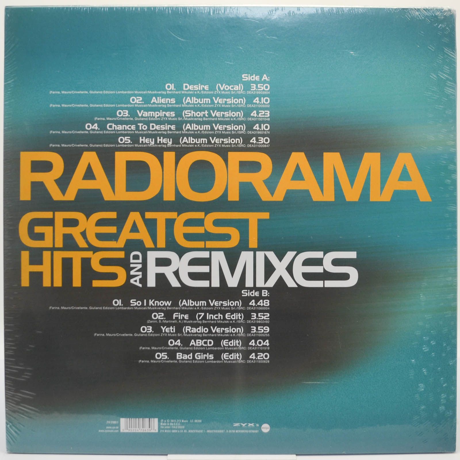 Виниловая пластинка Radiorama — Greatest Hits & Remixes, 2015