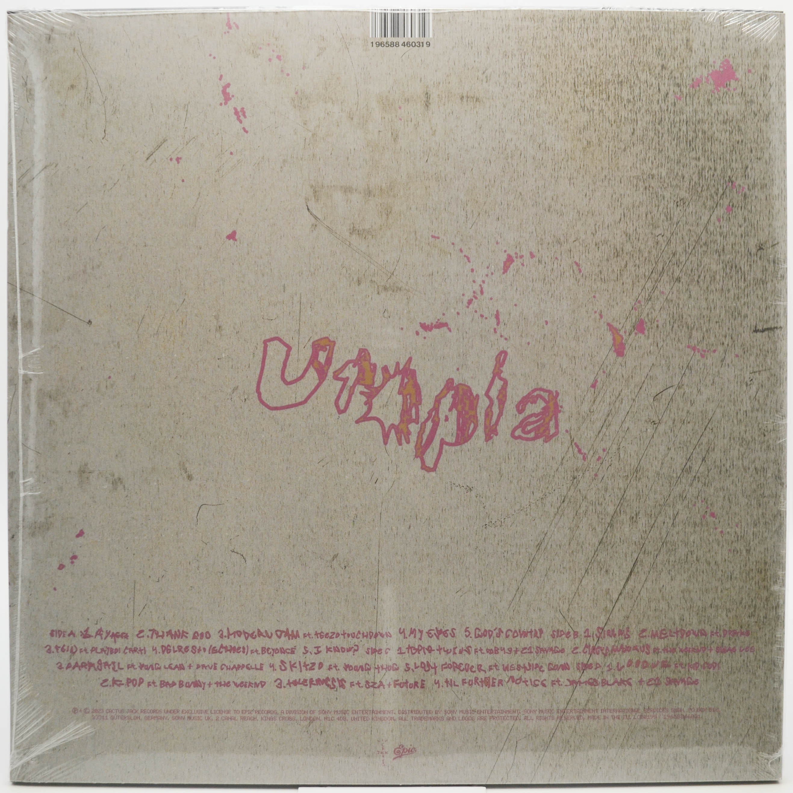 Виниловая пластинка Travis Scott — Utopia (2LP), 2023