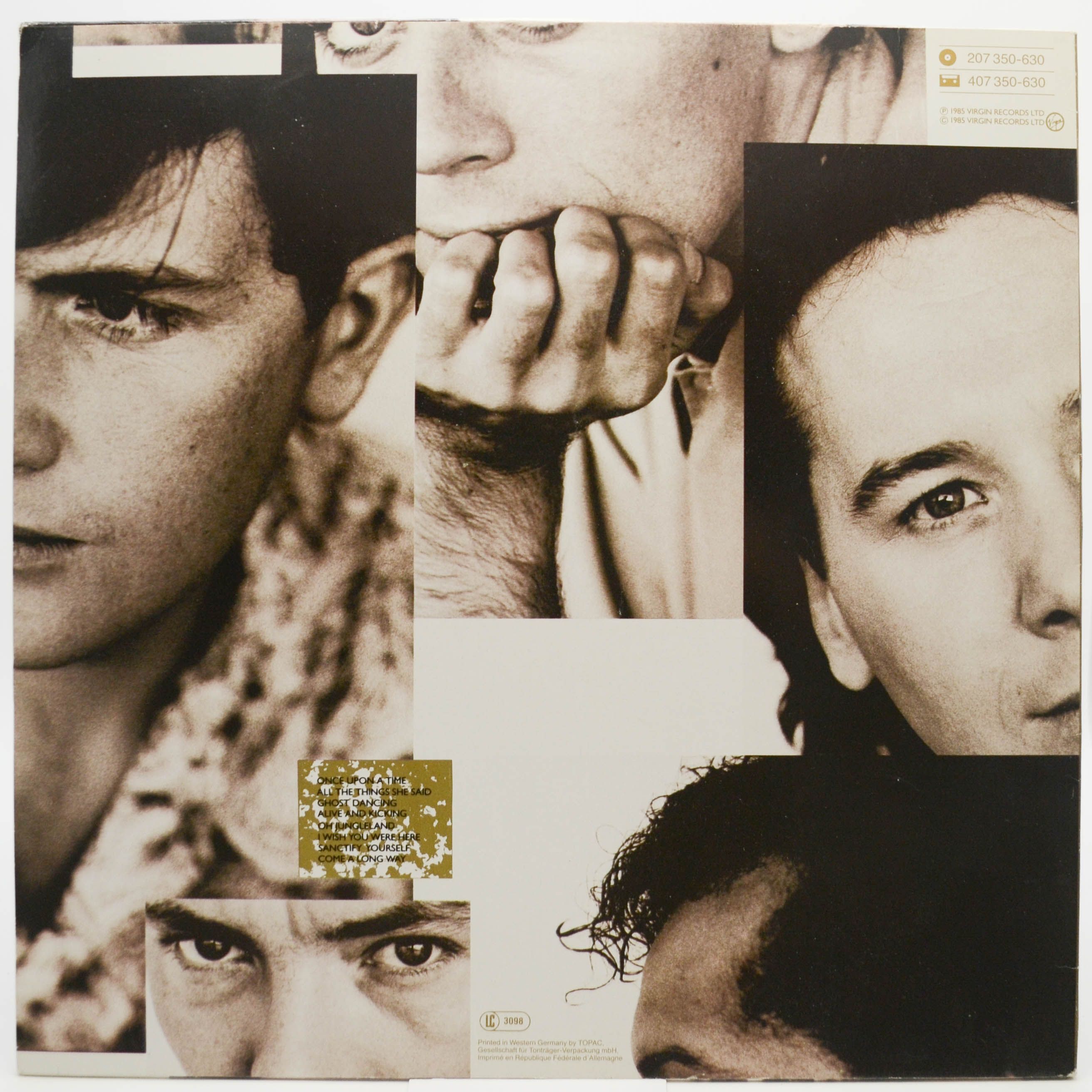 Виниловая пластинка Simple Minds — Once Upon A Time, 1985