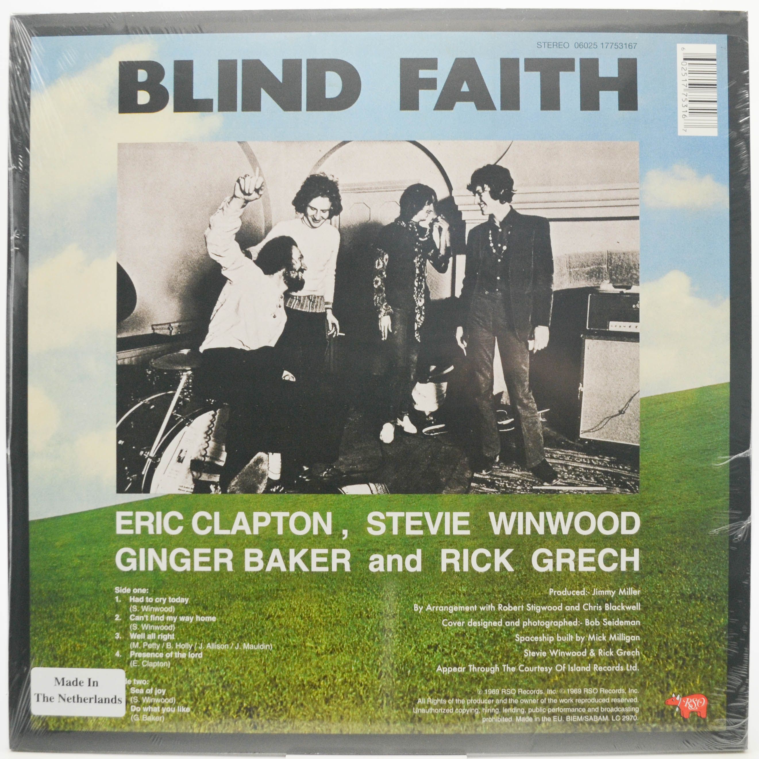 Виниловая пластинка Blind Faith — Blind Faith, 1969