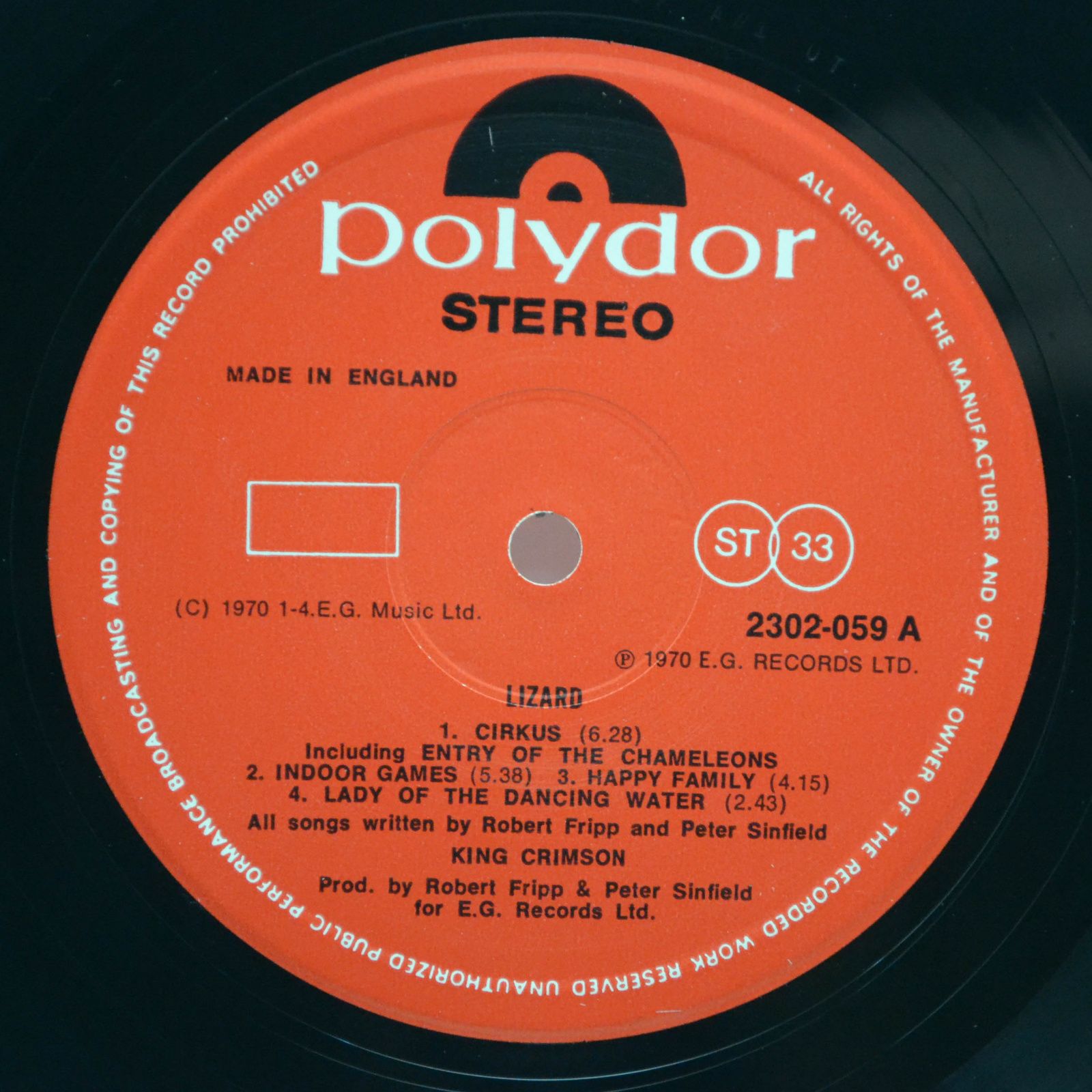 King Crimson — Lizard (UK), 1970