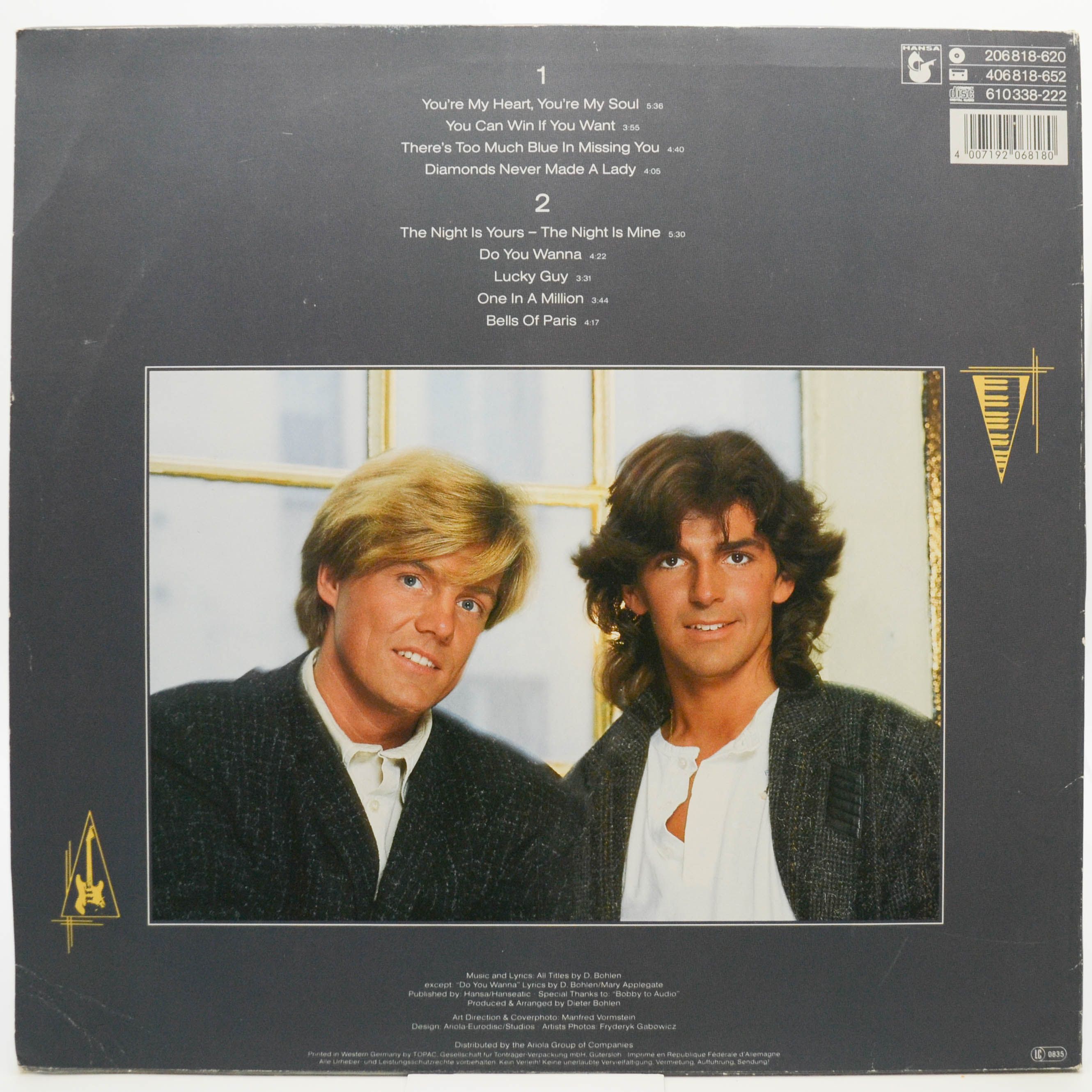 Виниловая пластинка Modern Talking — The 1st Album, 1985