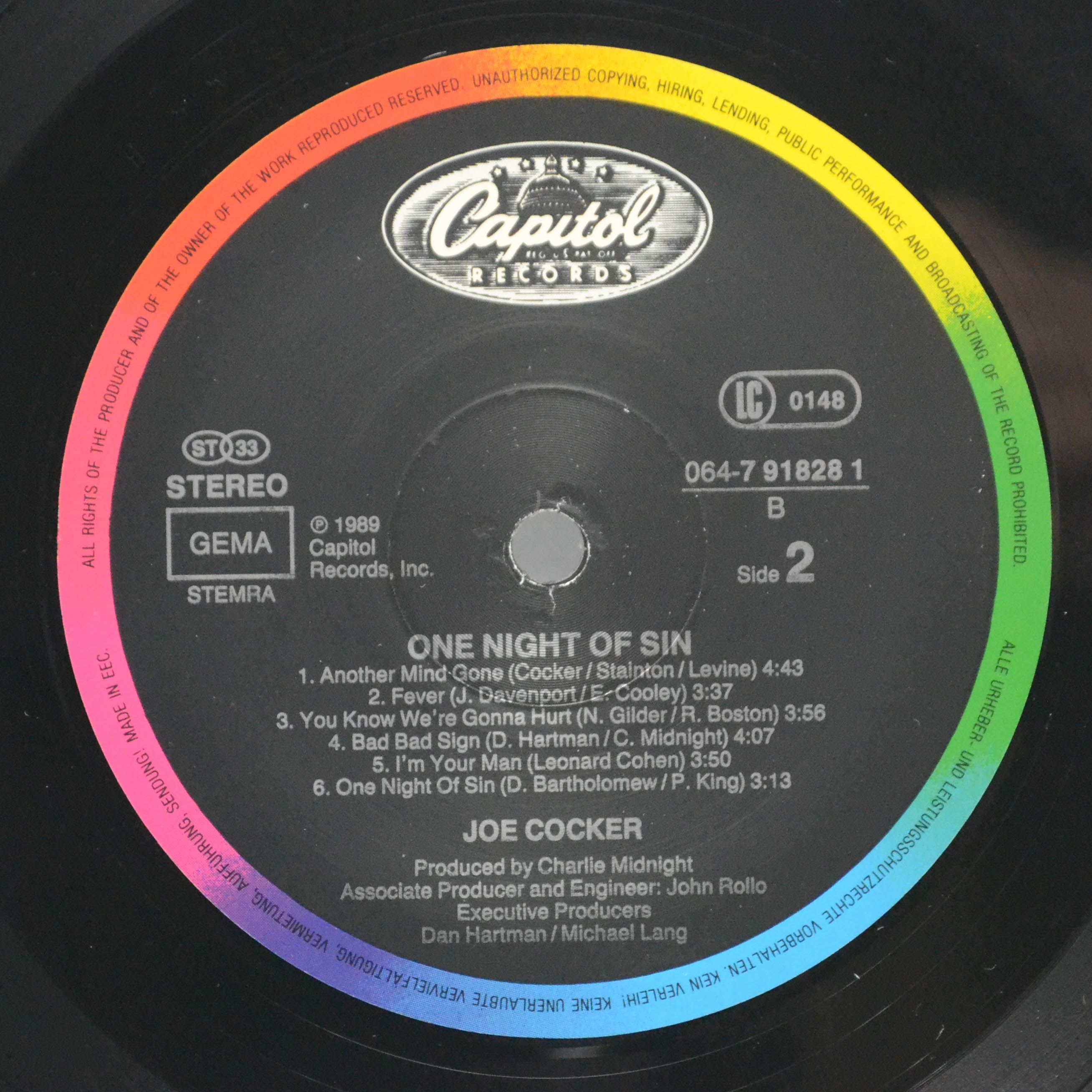 Joe Cocker — One Night Of Sin, 1989