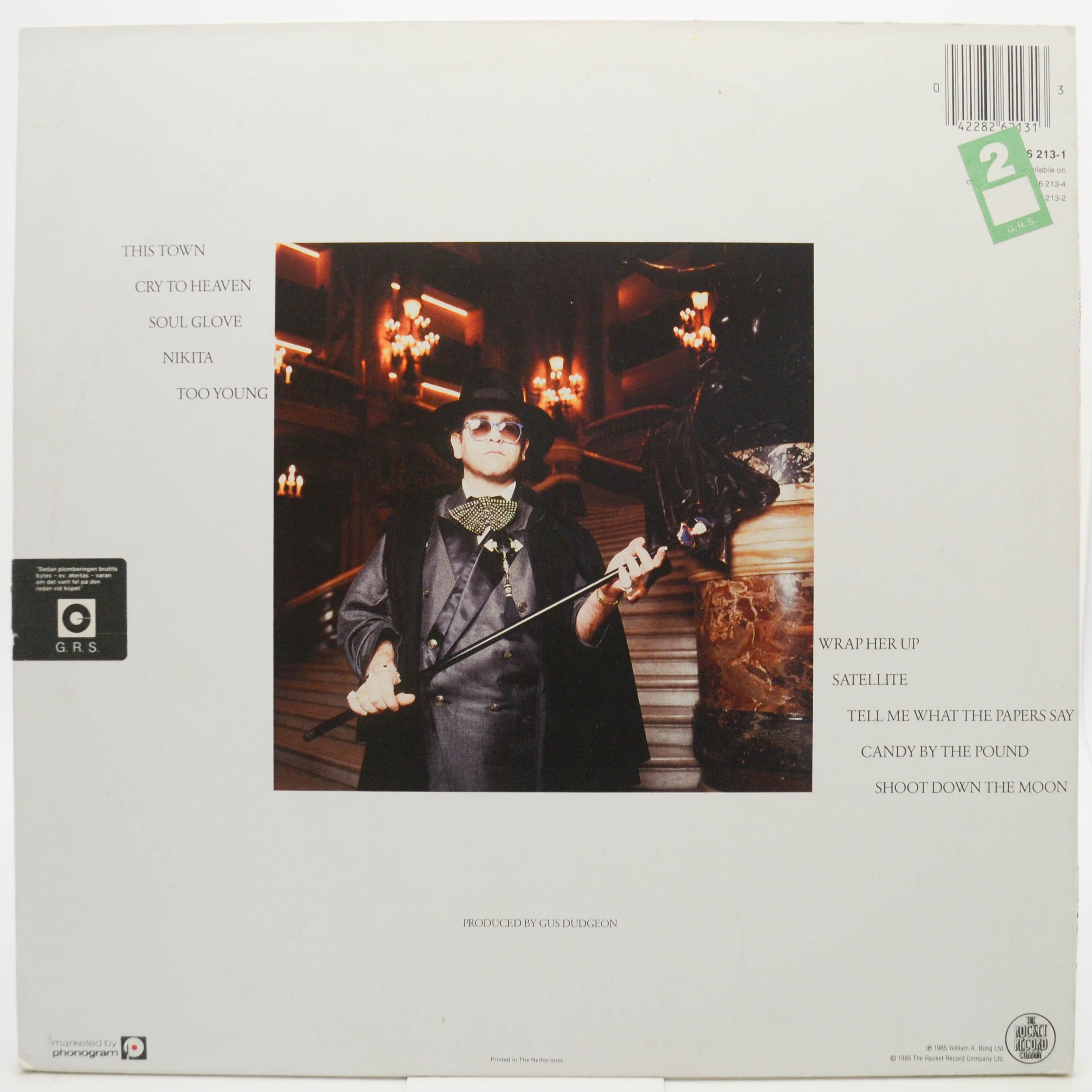 Elton John — Ice On Fire, 1985