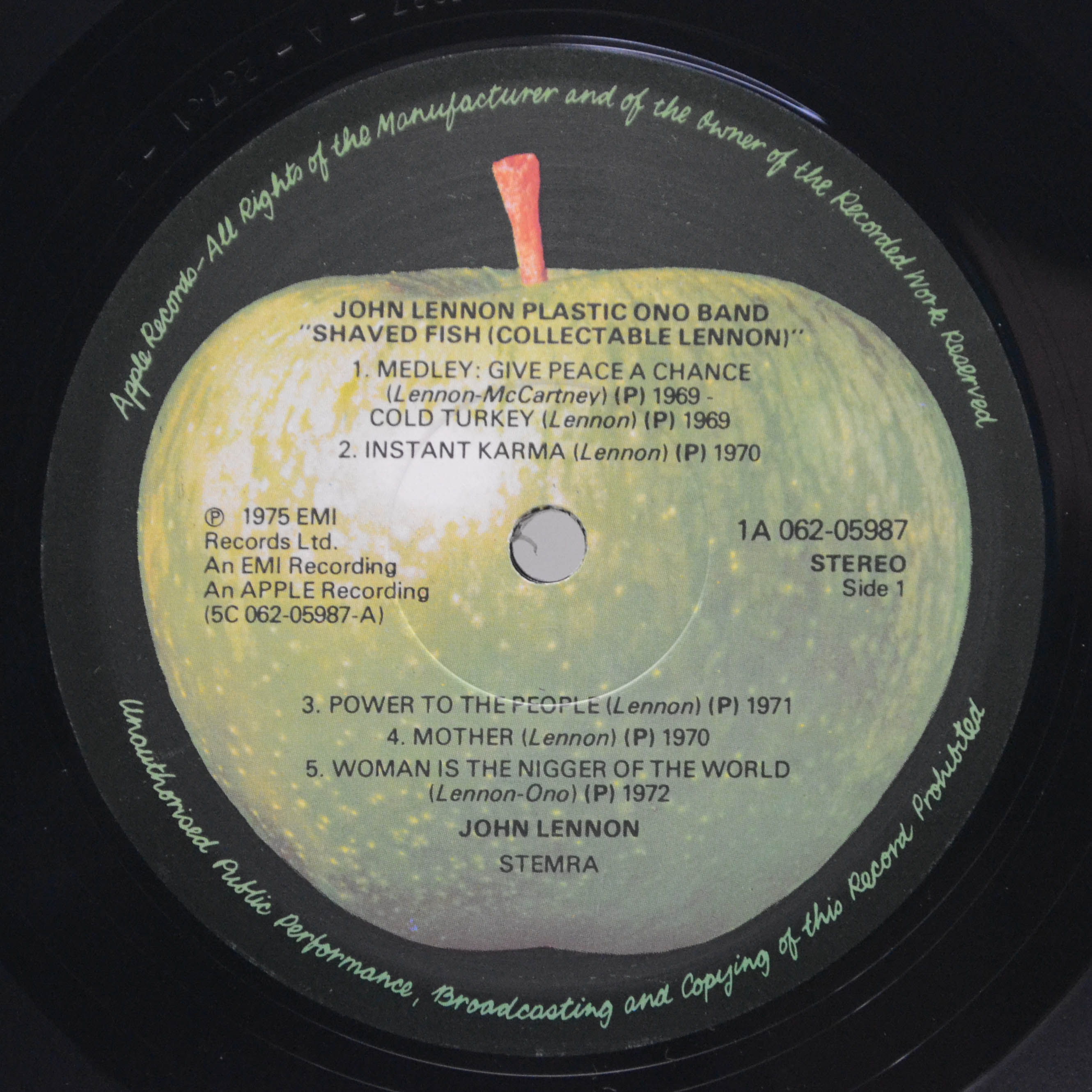 Lennon / Plastic Ono Band — Shaved Fish, 1975