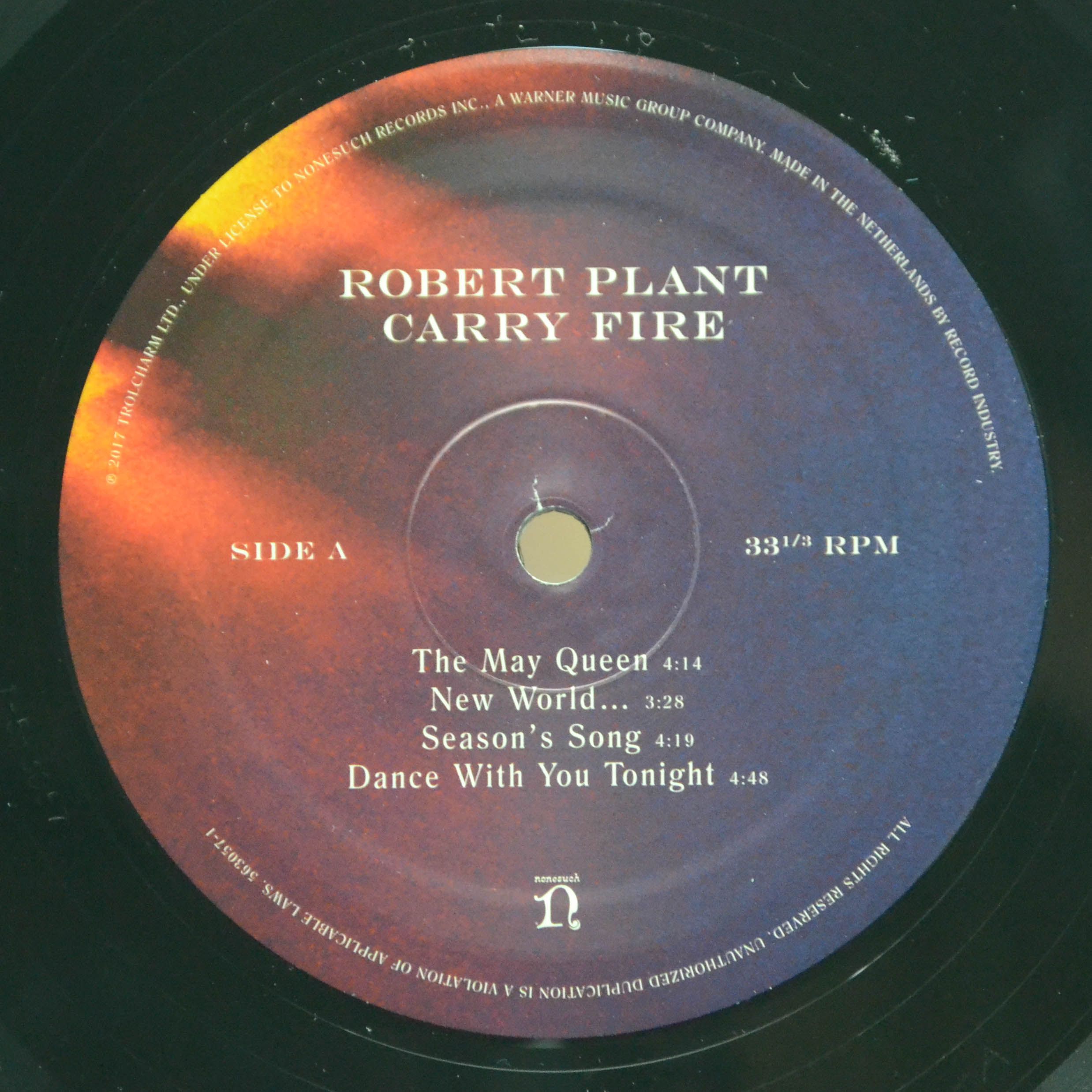 Виниловая пластинка Robert Plant — Carry Fire (2LP), 2017