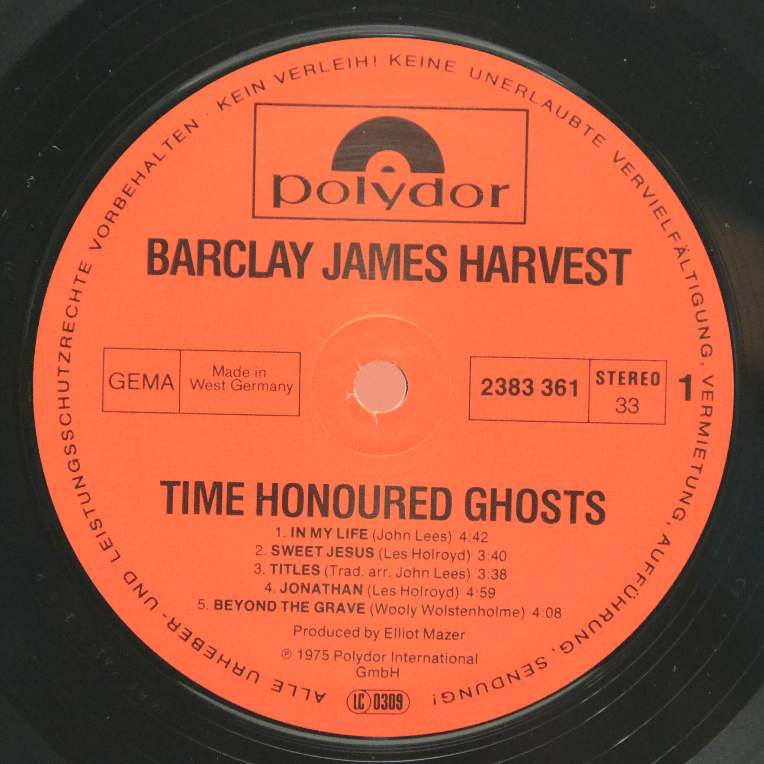 Виниловая пластинка Barclay James Harvest — Time Honoured Ghosts, 1975