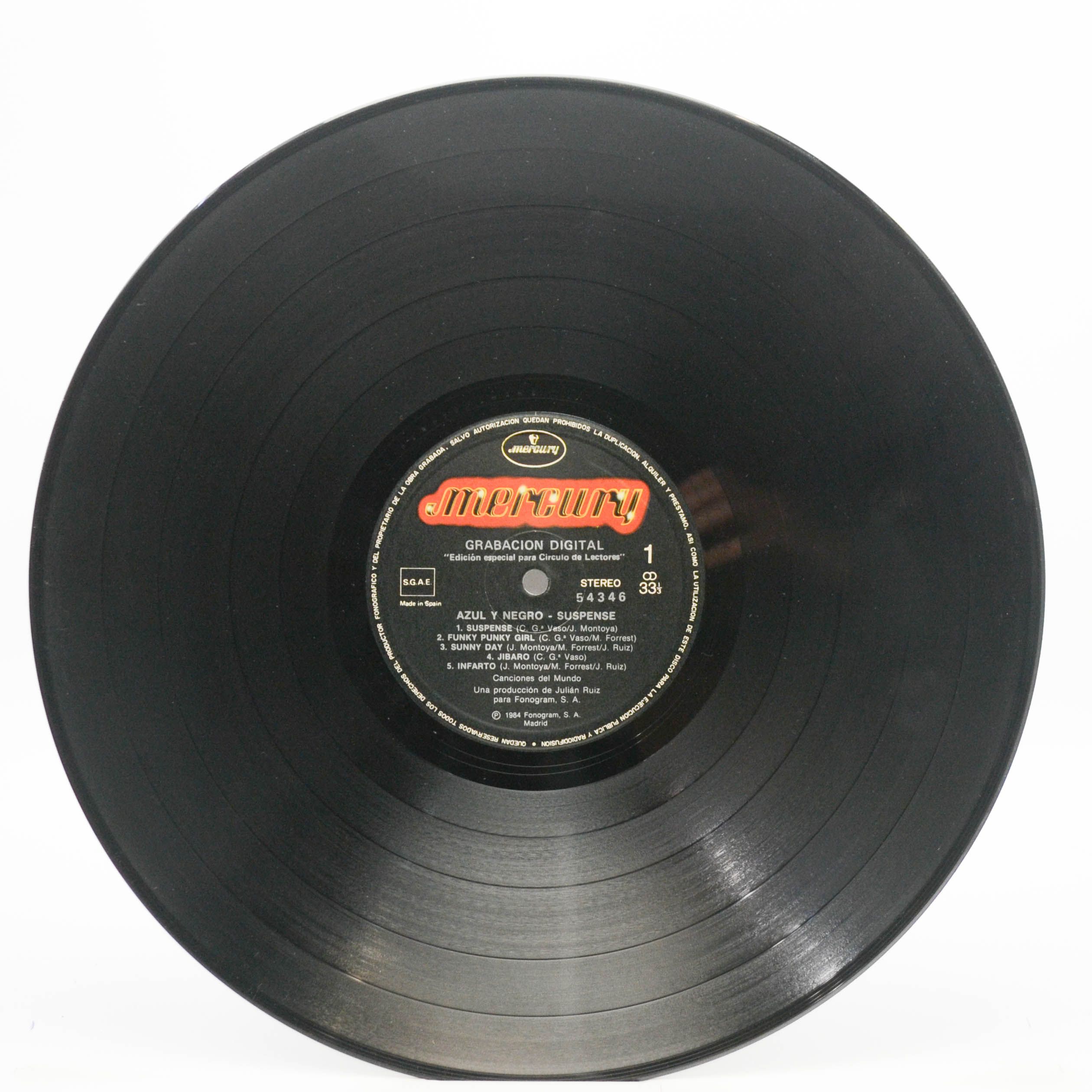 Виниловая пластинка Azul Y Negro — Suspense, 1984