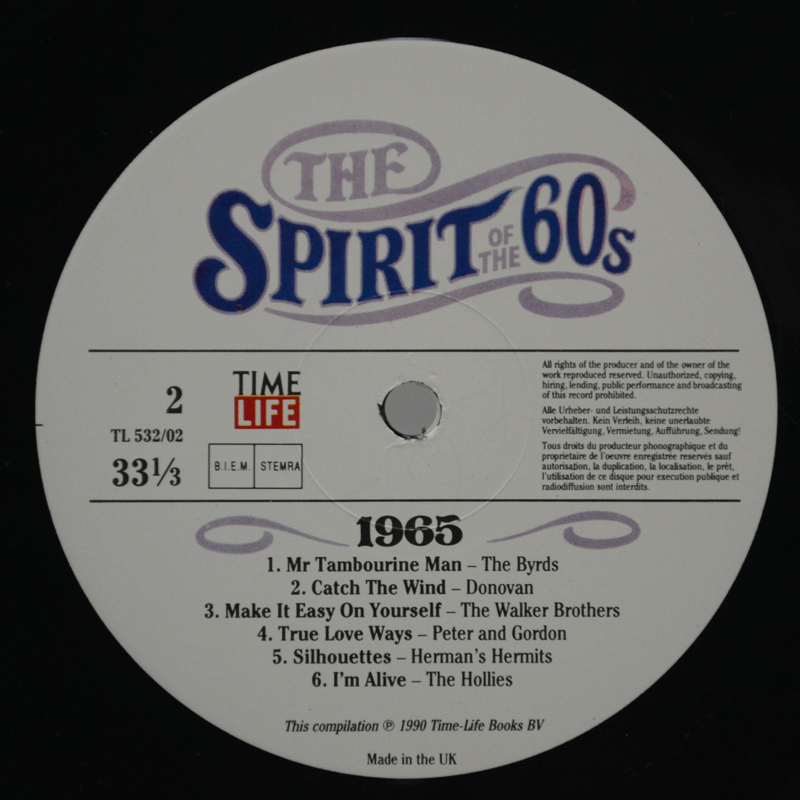 Various — The Spirit Of The 60s: 1965 (2LP), 1990