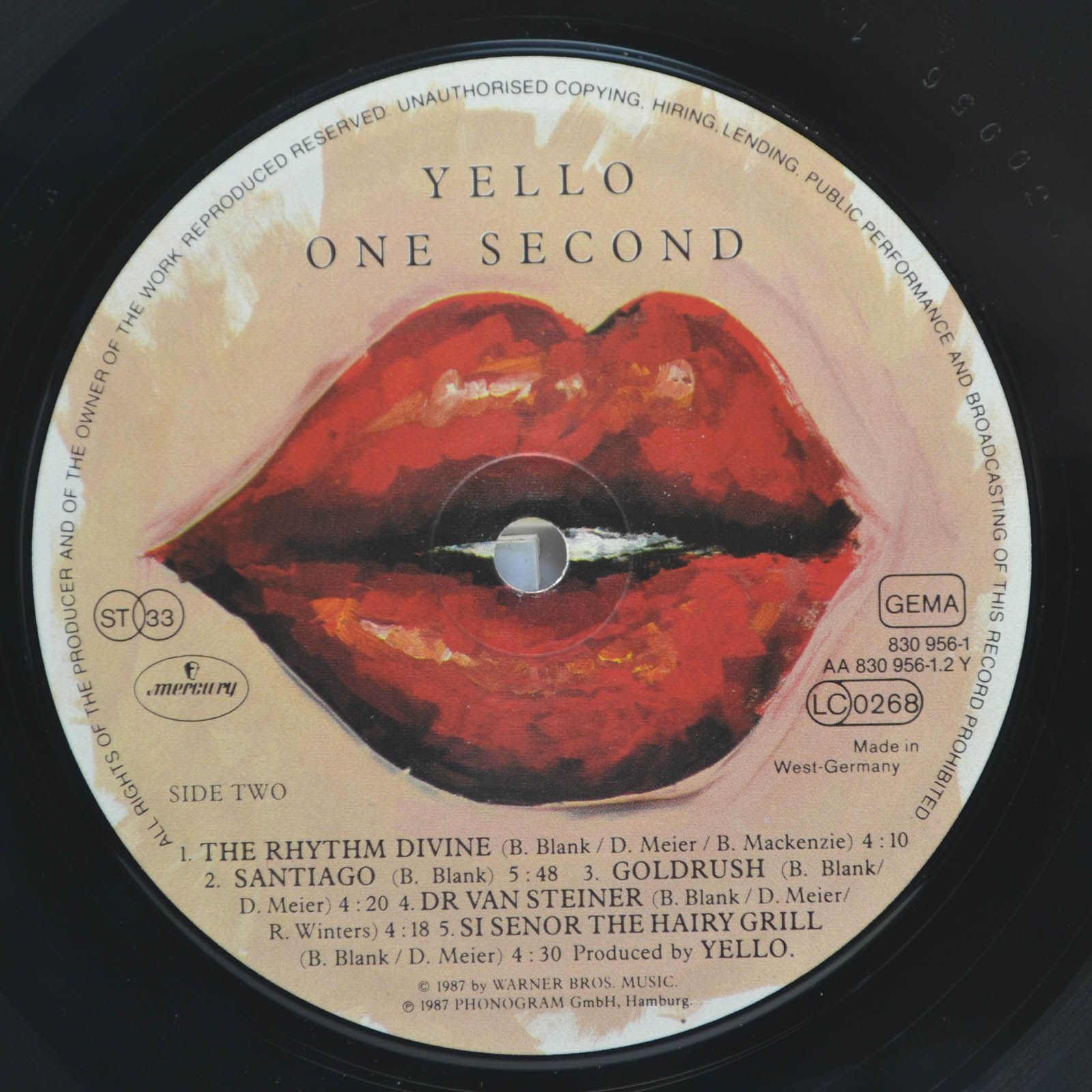 Yello — One Second, 1987