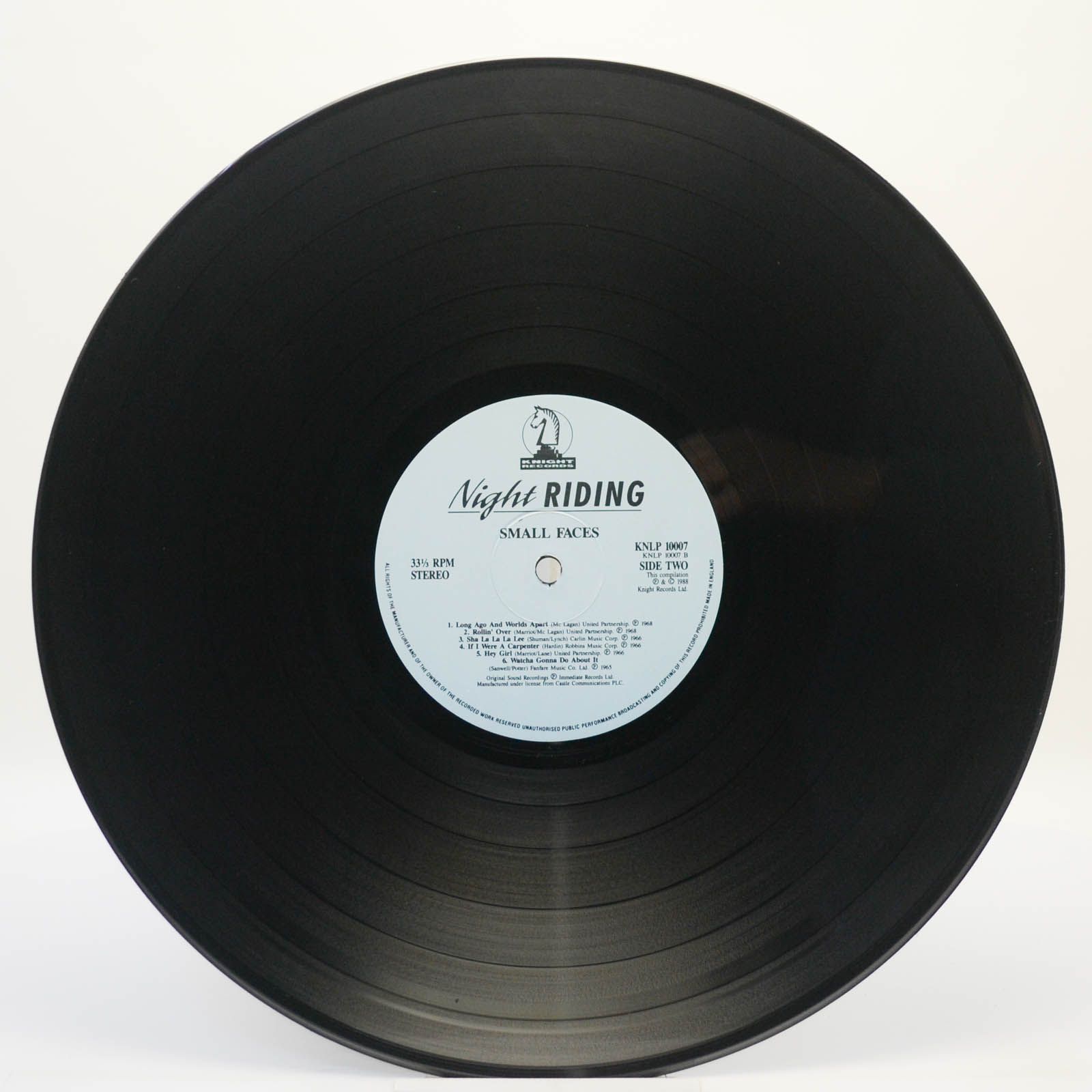 Виниловая пластинка Small Faces — Night Riding (UK), 1988